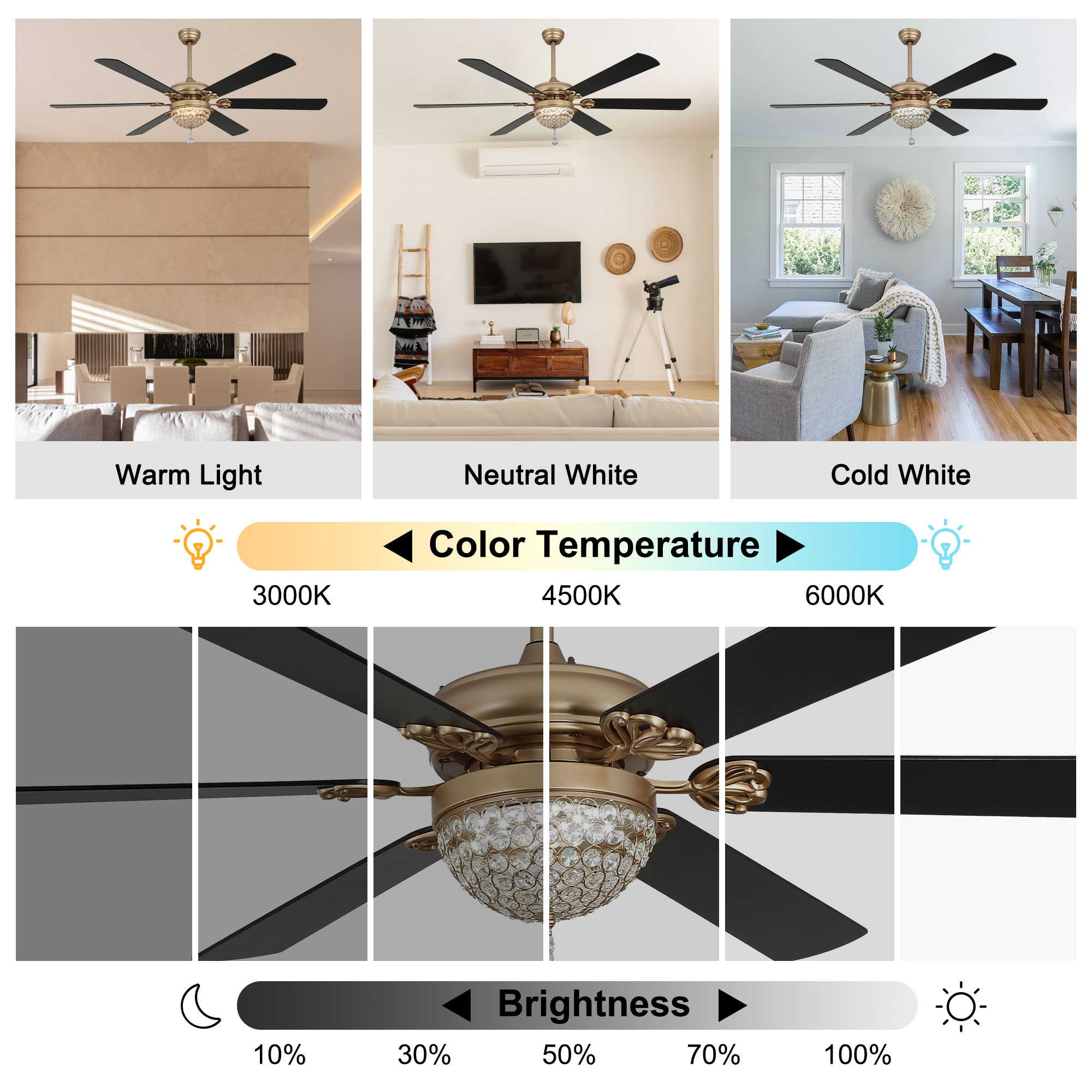 Bella Depot DCFSD6503-B Ceiling-Fans - View #9