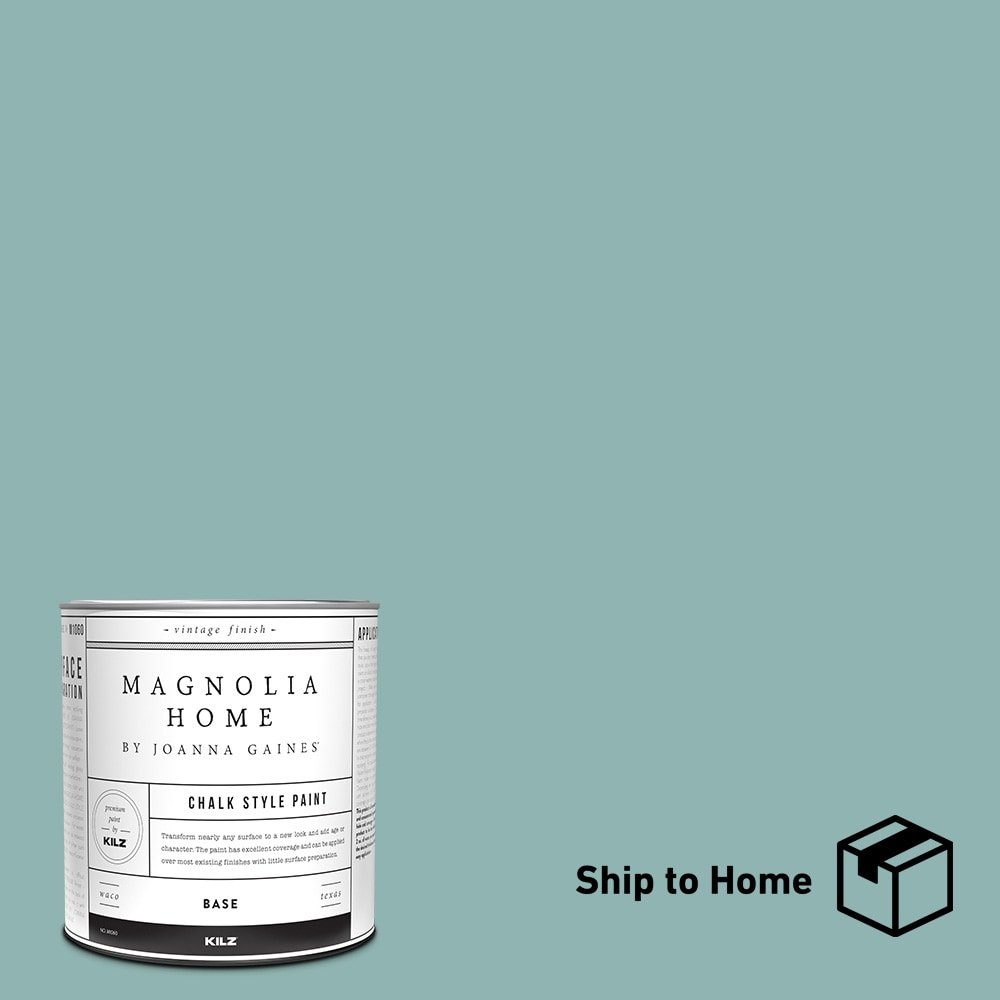 Magnolia Home 00177004 by Joanna Gaines Water-based Pre-tinted Low Odor Morning Calm Chalky Paint (1-quart)