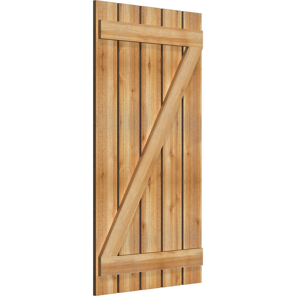Ekena Millwork RBS06Z29X053RWR Exterior-Shutters - View #2