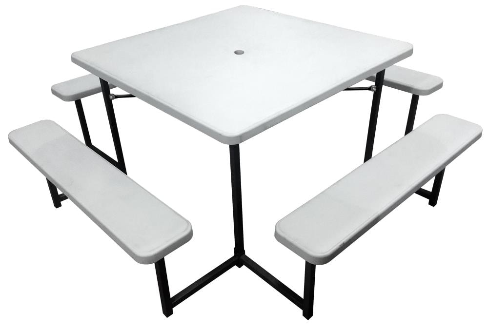 White Plastic Square Picnic Table, Tractor Supply Outdoor Furniture