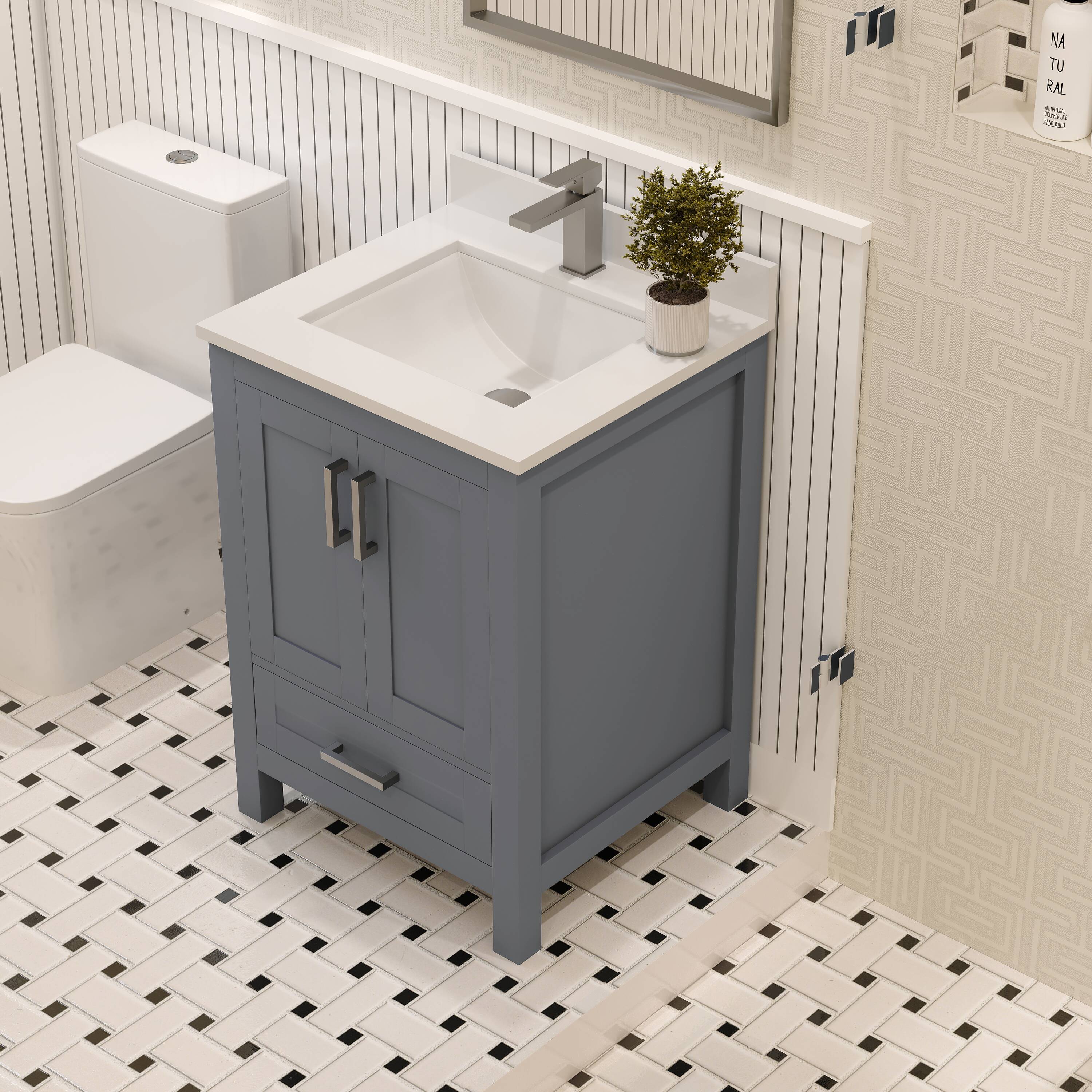 Ayna Decors AVR24CG3022 Bath-Vanity-Combo - View #3