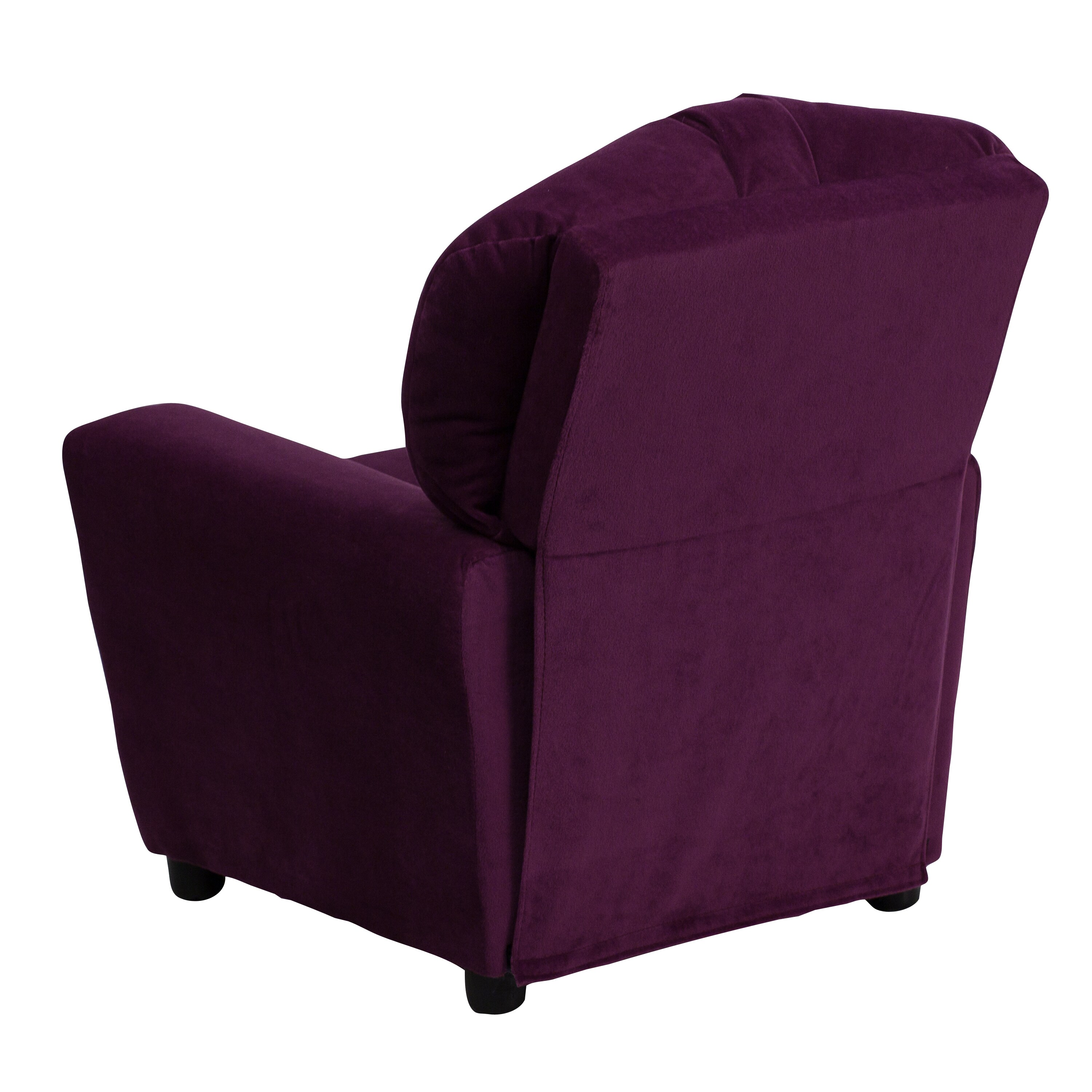 Lilac Dreams Purple Microfiber Kids Recliner with Cup Holder
