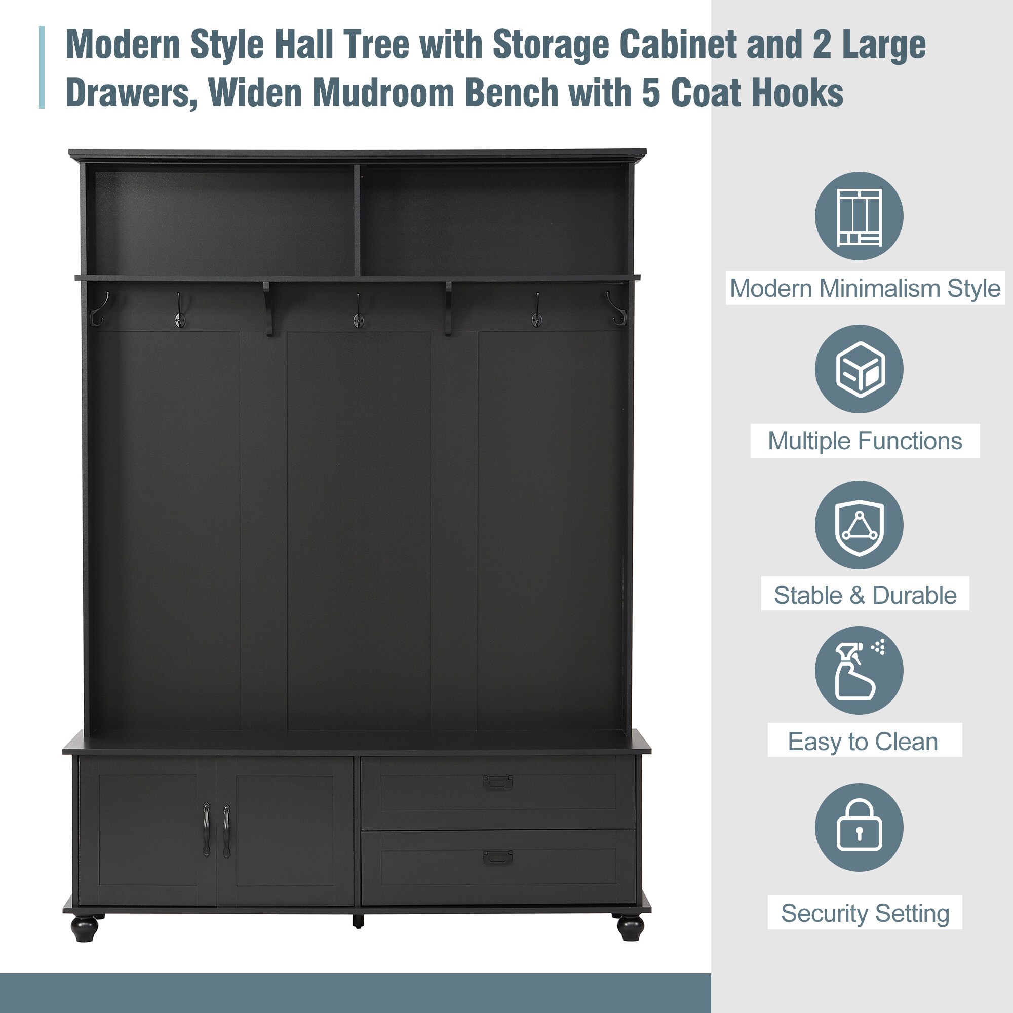 ModernLuxe WF306450AAB Coatrack-Stands-Pedestals - View #5