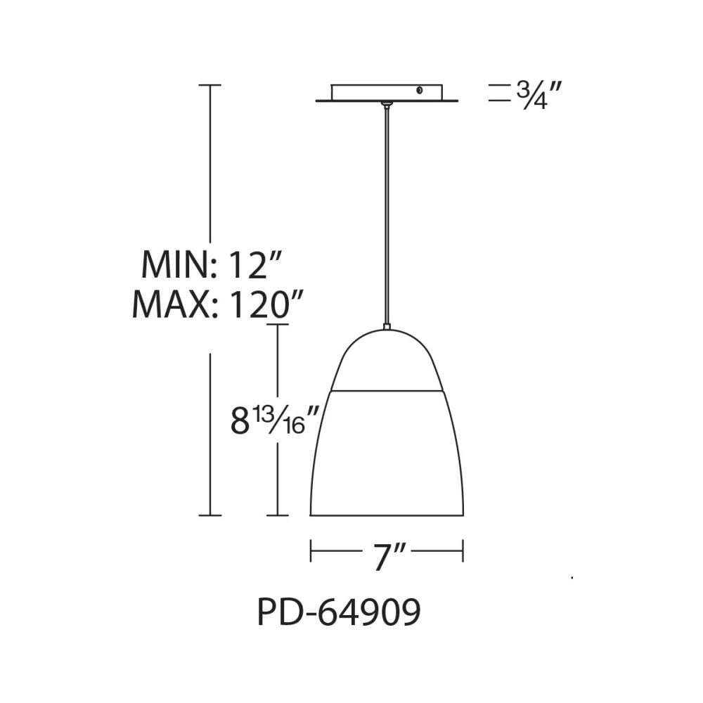 dweLED PD-64909-BN Pendant-Lights - View #2