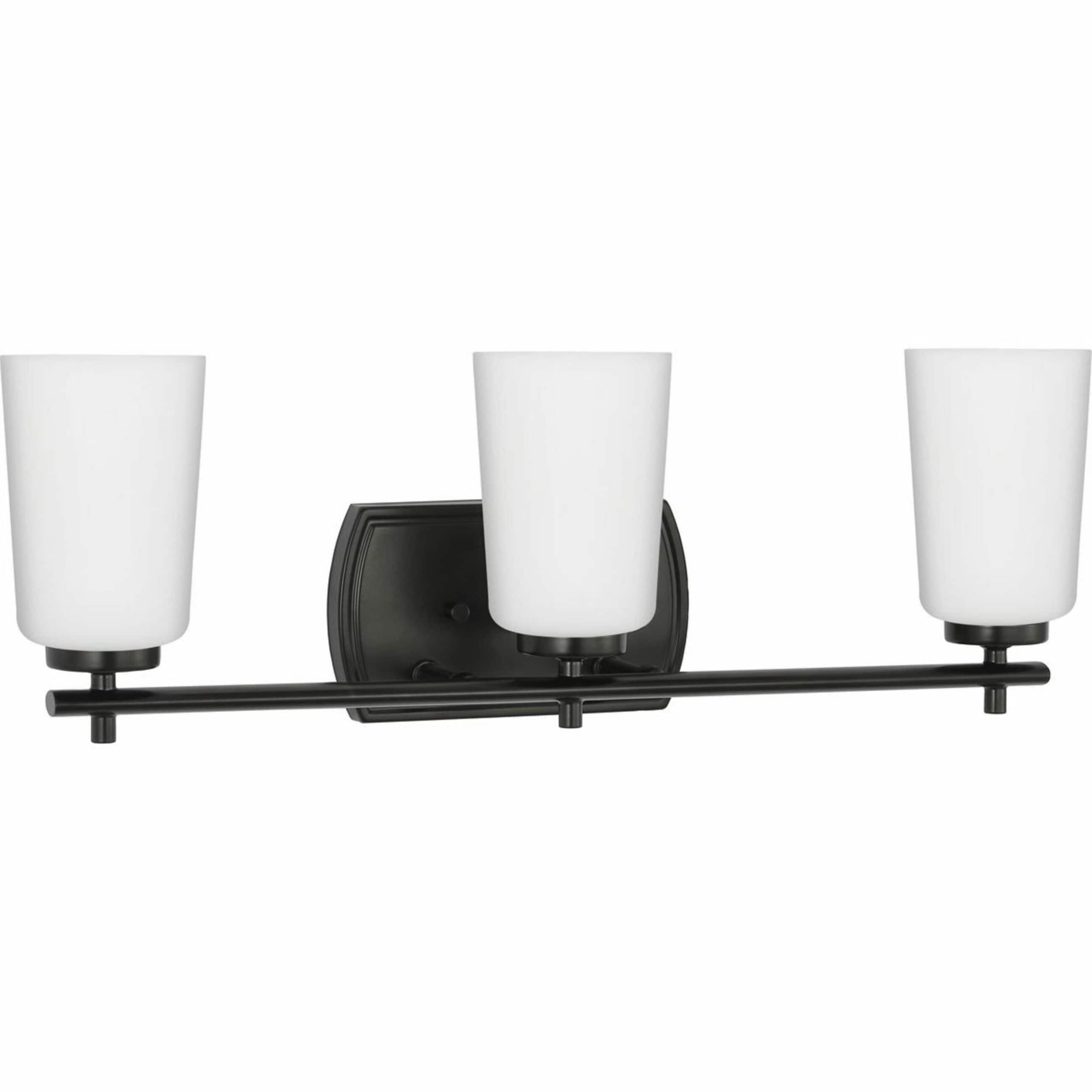 Progress Lighting P300467-31M Adley 23-in 3 -Light Matte Black Transitional Vanity light