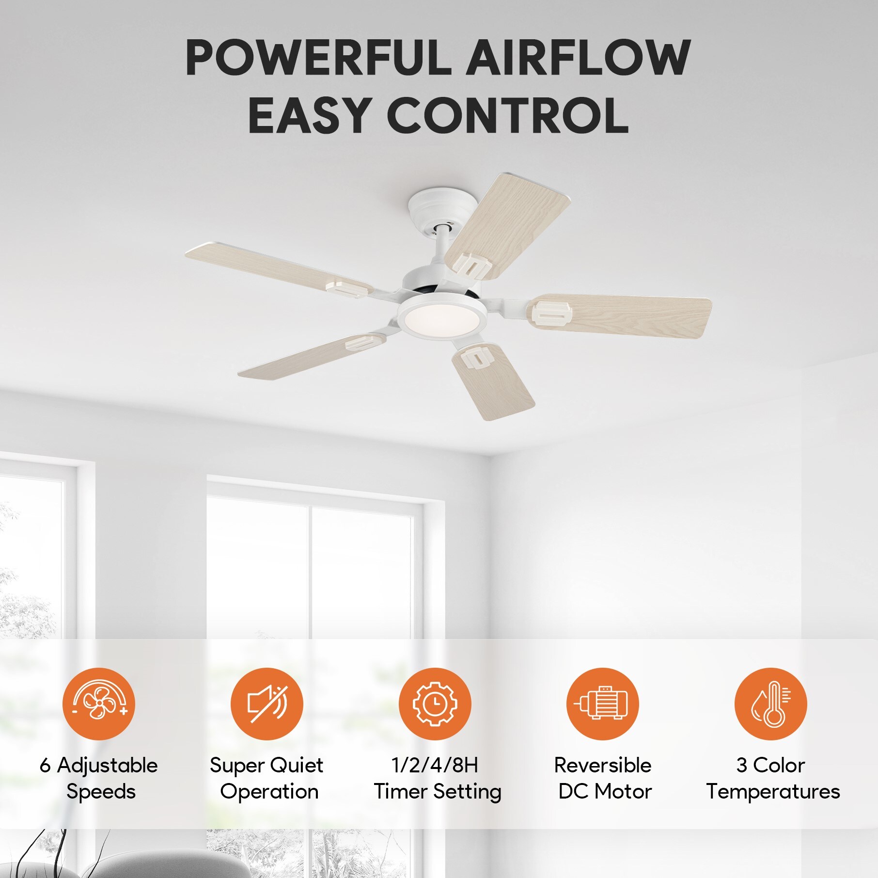 CO-Z CFN-1PMD-WH Ceiling-Fans - View #3