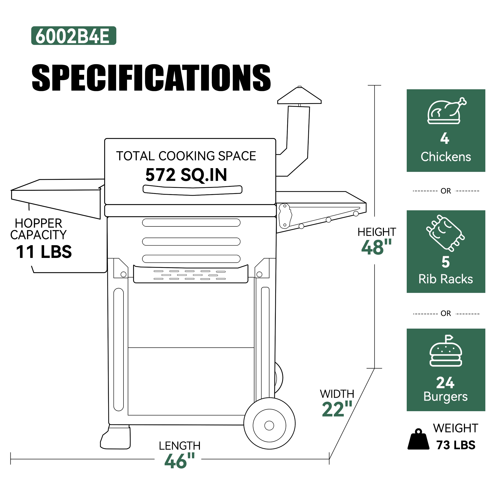 Z GRILLS ZPG-6002B4E Pellet-Grills - View #8