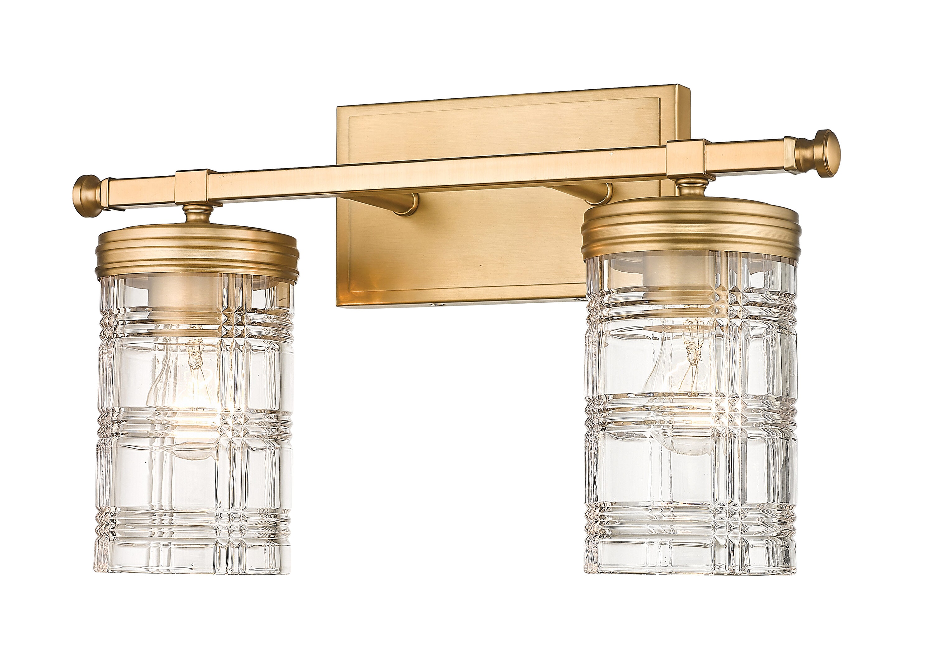 Z-Lite 344-2V-HG Archer 17.75-in 2 -Light Polished Gold Transitional Vanity light