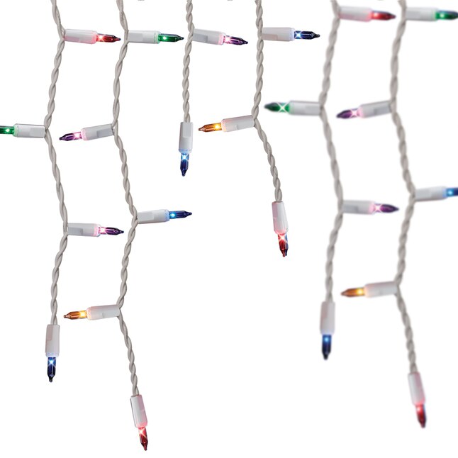 GE String-A-Long 300-Count Constant Multicolor Mini Incandescent Plug-In Christmas Icicle Lights GE String-A-Long 300-Count Constant Multicolor Mini Incandescent Plug-In Christmas Icicle Lights