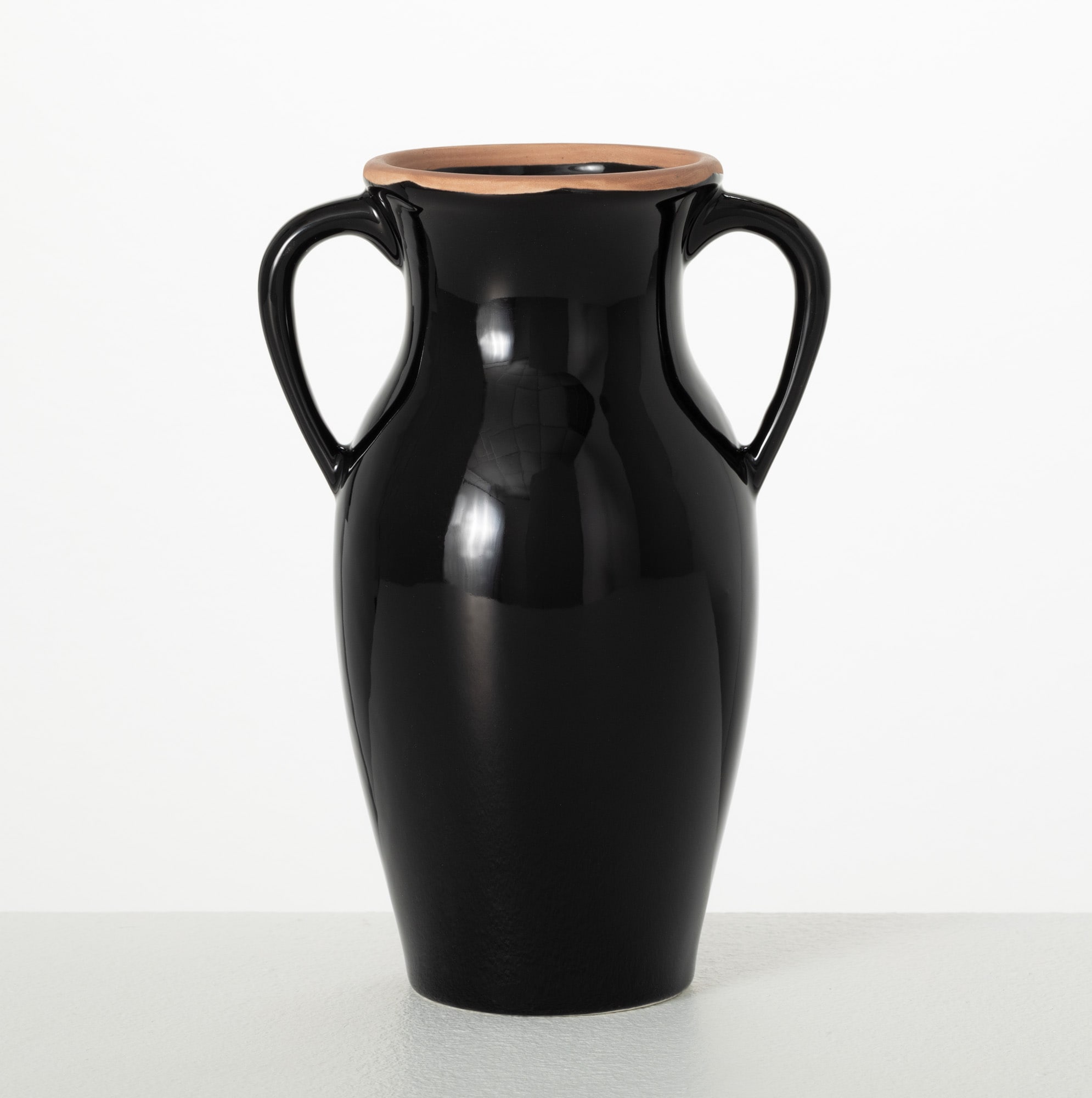 Sullivans CM3121 Black Ceramic Modern Vase