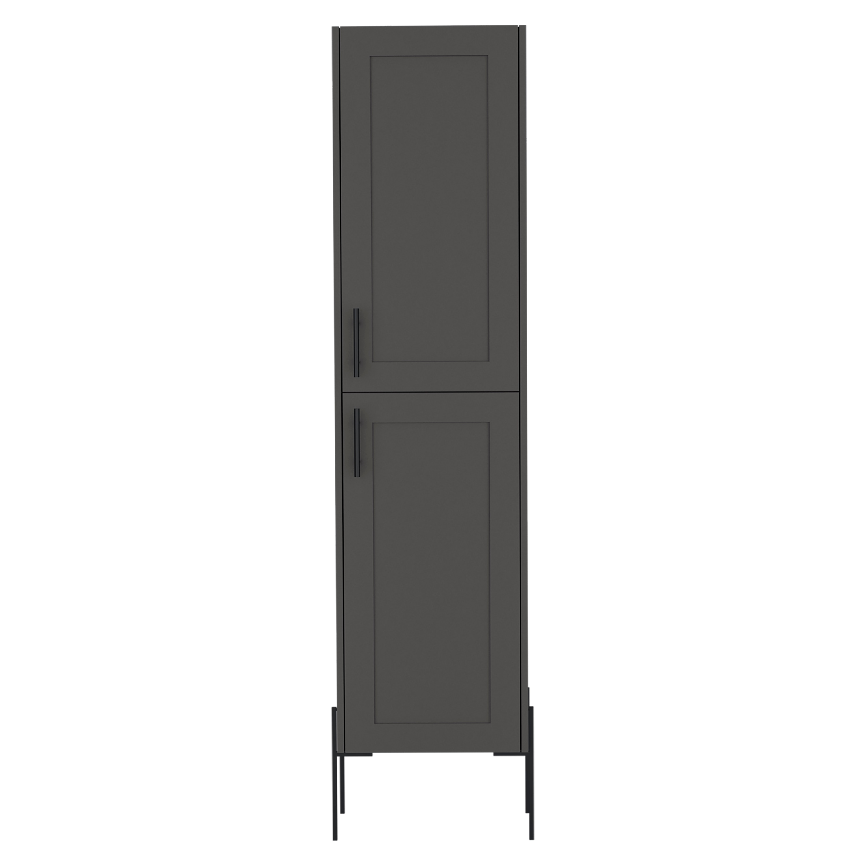 Clihome 17.7-in x 70.8-in x 13.9-in Grey Freestanding Linen Cabinet