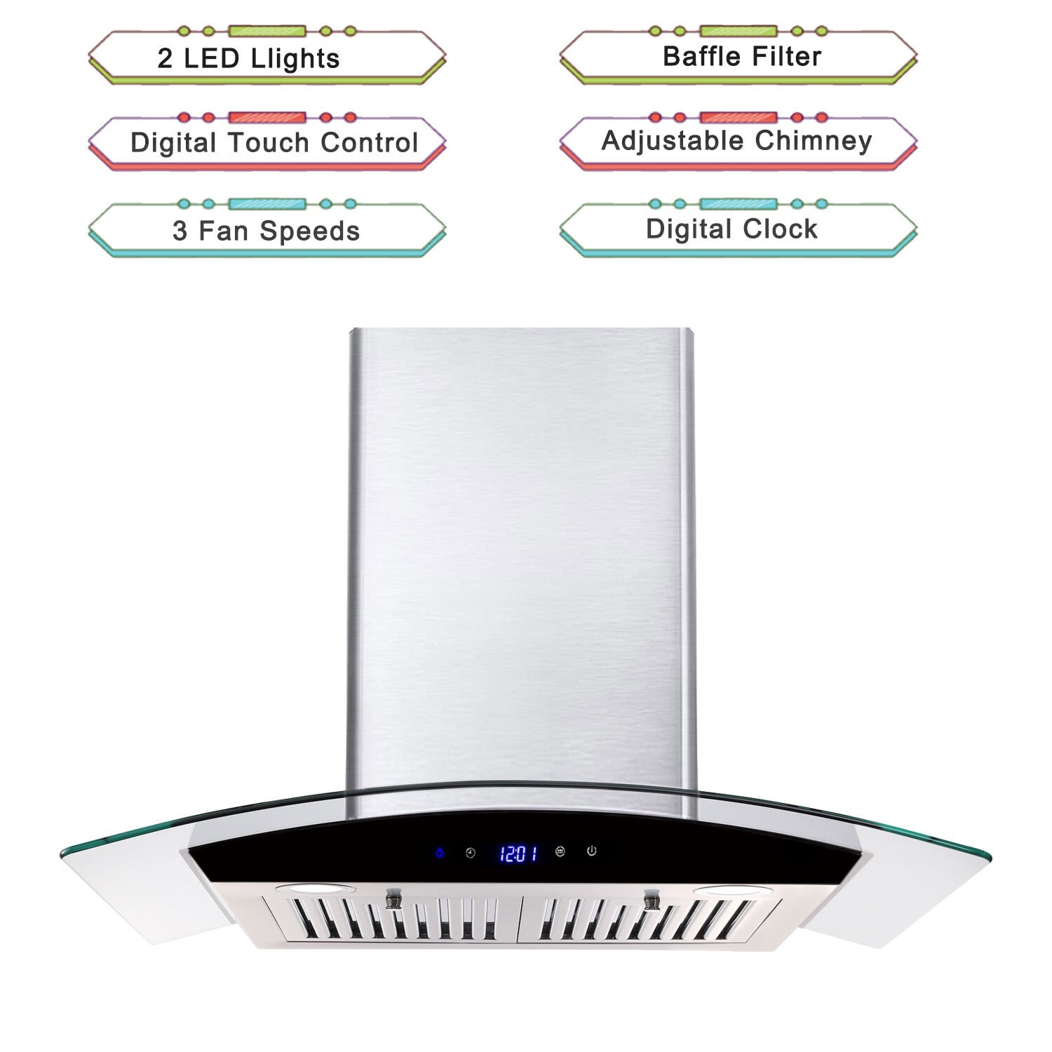 Jeremy Cass LSFSJTDOE19 Wall-Mounted-Range-Hoods - View #5