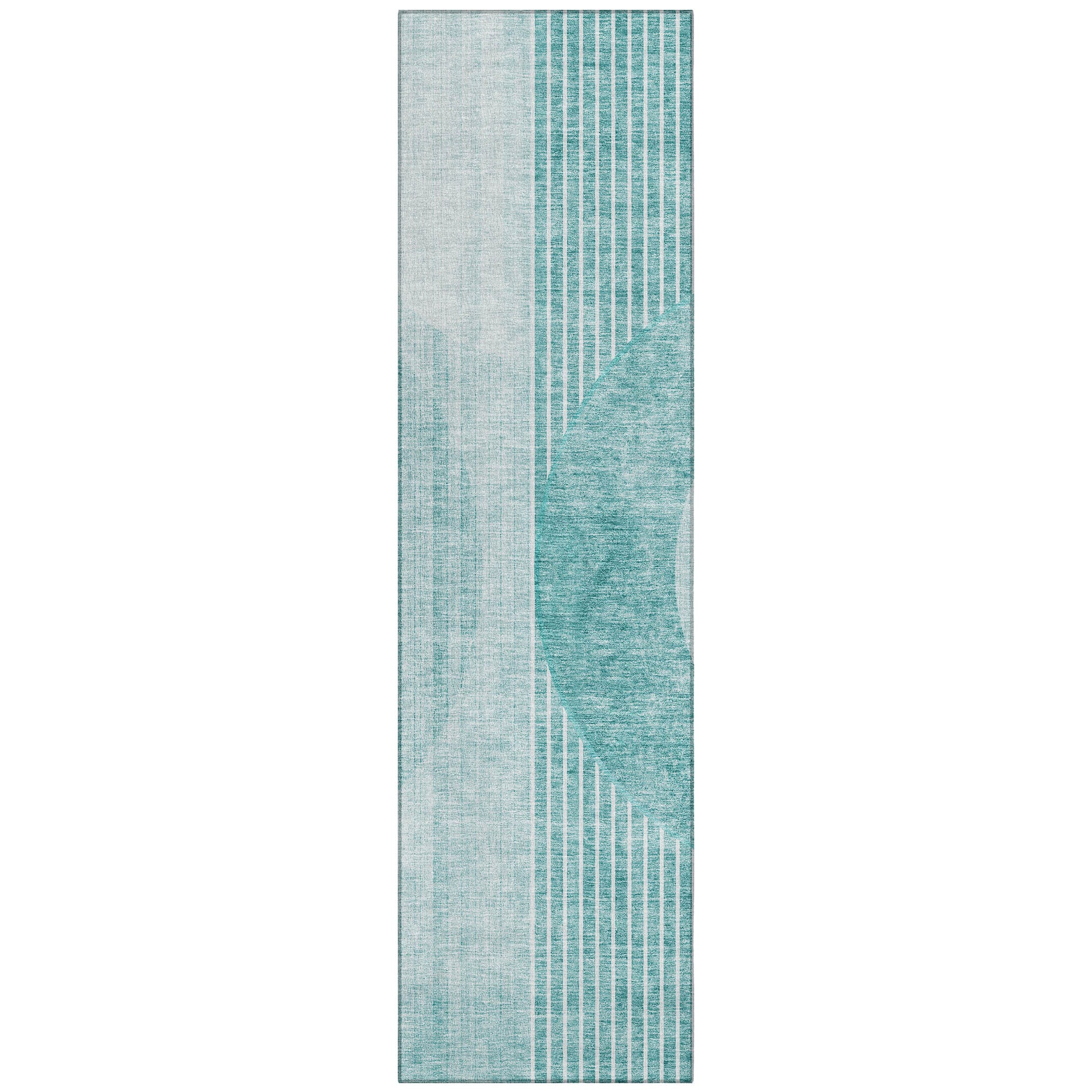 Addison Rugs ACN676TE2X8 Chantille ACN676TE 2 x 7 (ft) Polyester Teal Rectangular Indoor/Outdoor Geometric Machine washable Runner rug