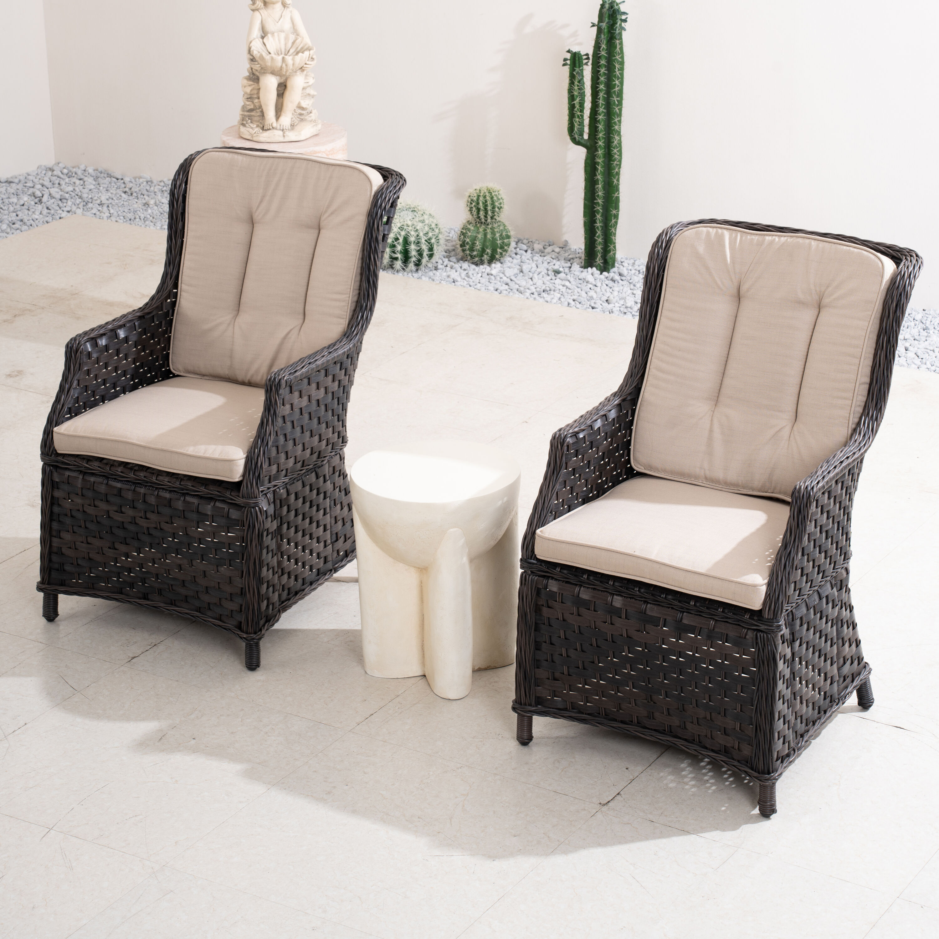 Direct Wicker DWT-152STBE&010BR Patio-Conversation-Sets - View #4