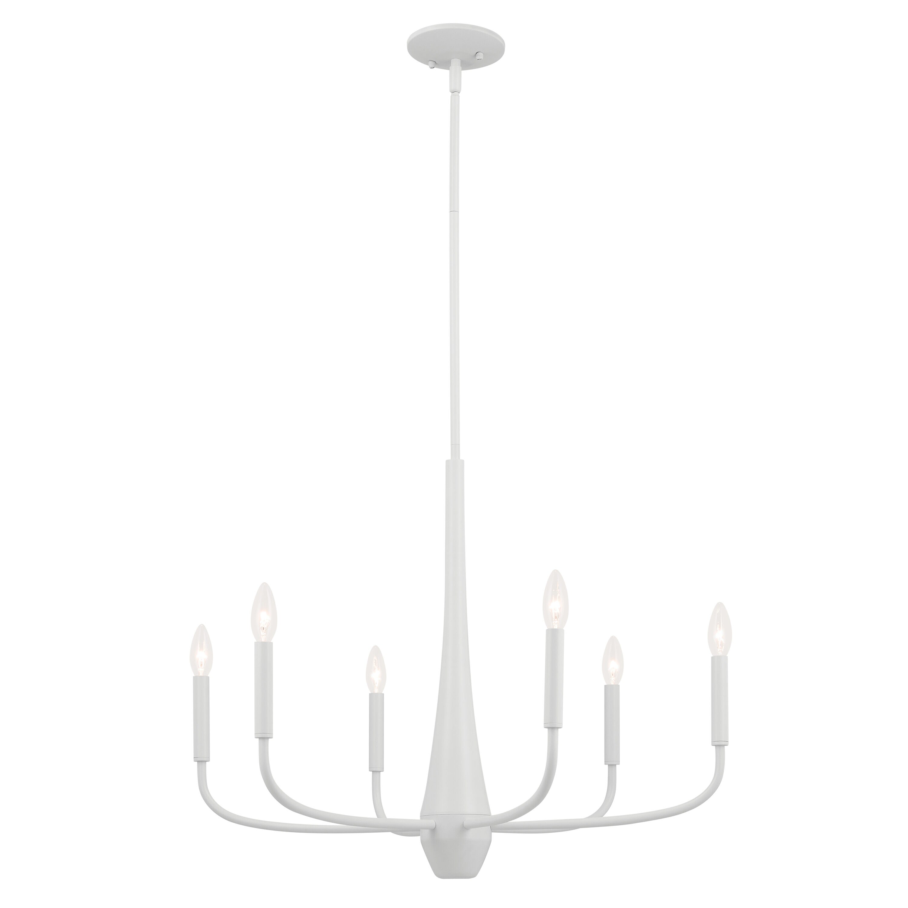 Kichler Deela 6-Light Black Modern/Contemporary Chandelier