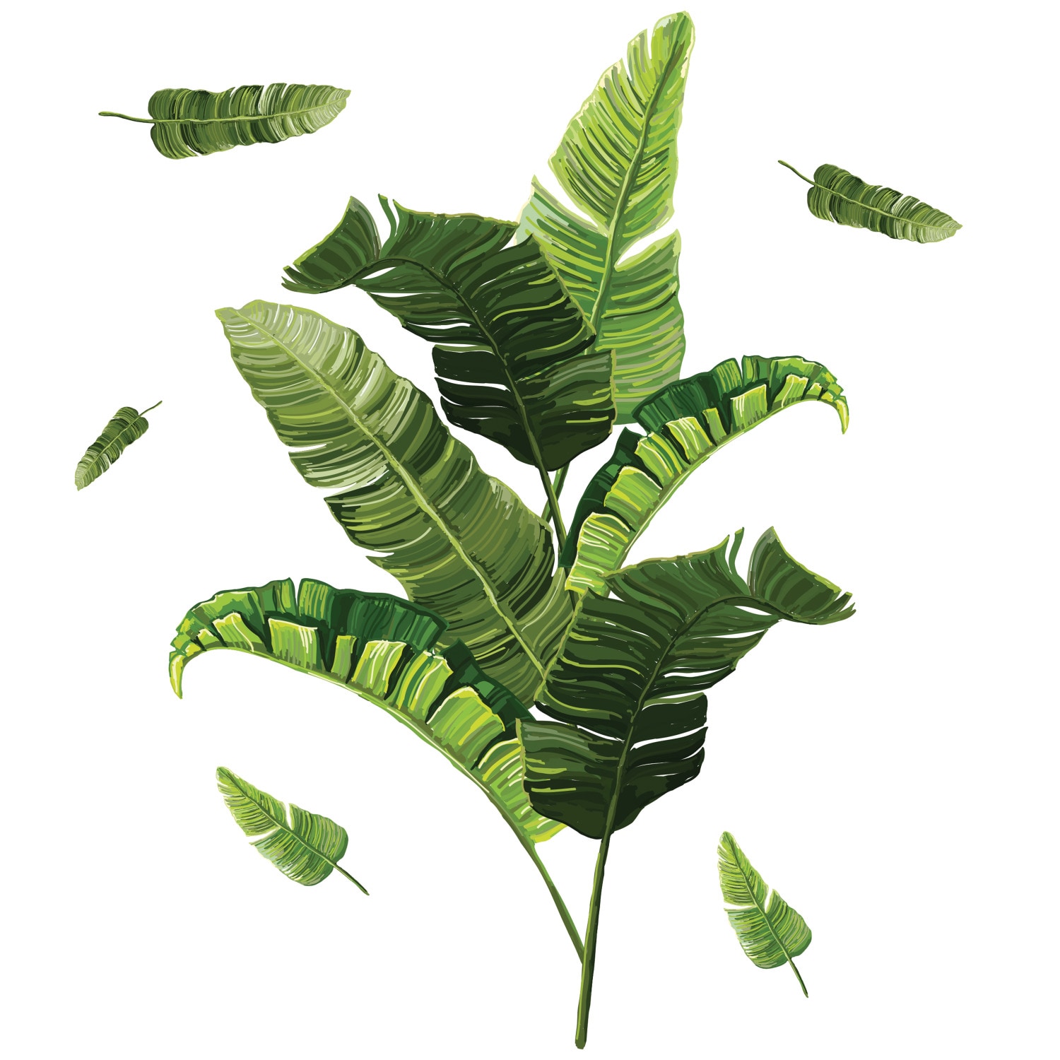 RoomMates RMK4017GM 5.48-Inches W x 19.43-Inches H Self-adhesive Green Ivy/Vines Wall Decal