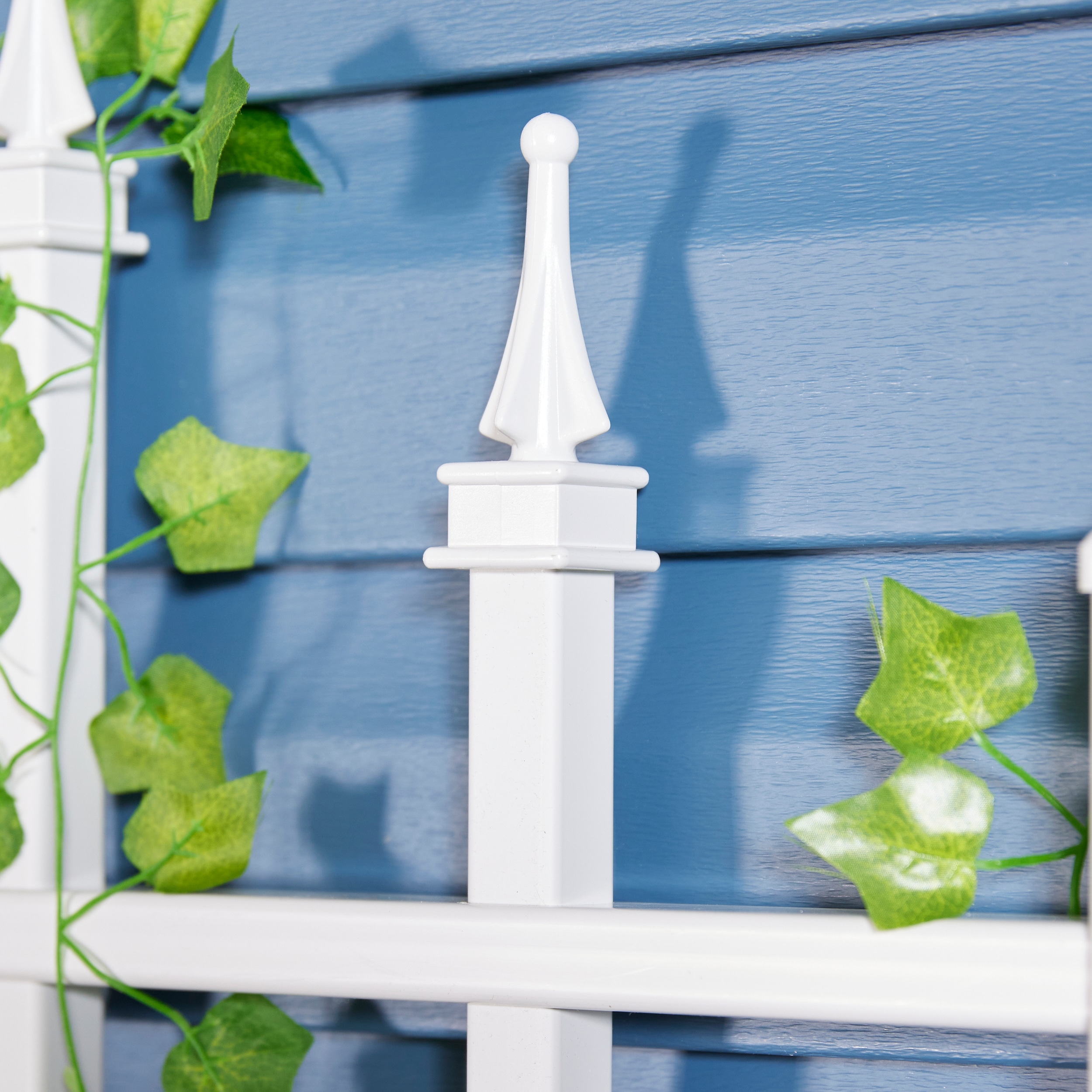 Dura Trel 28 In W X 64 In H White Vinyl Traditional Garden Trellis 11140 At