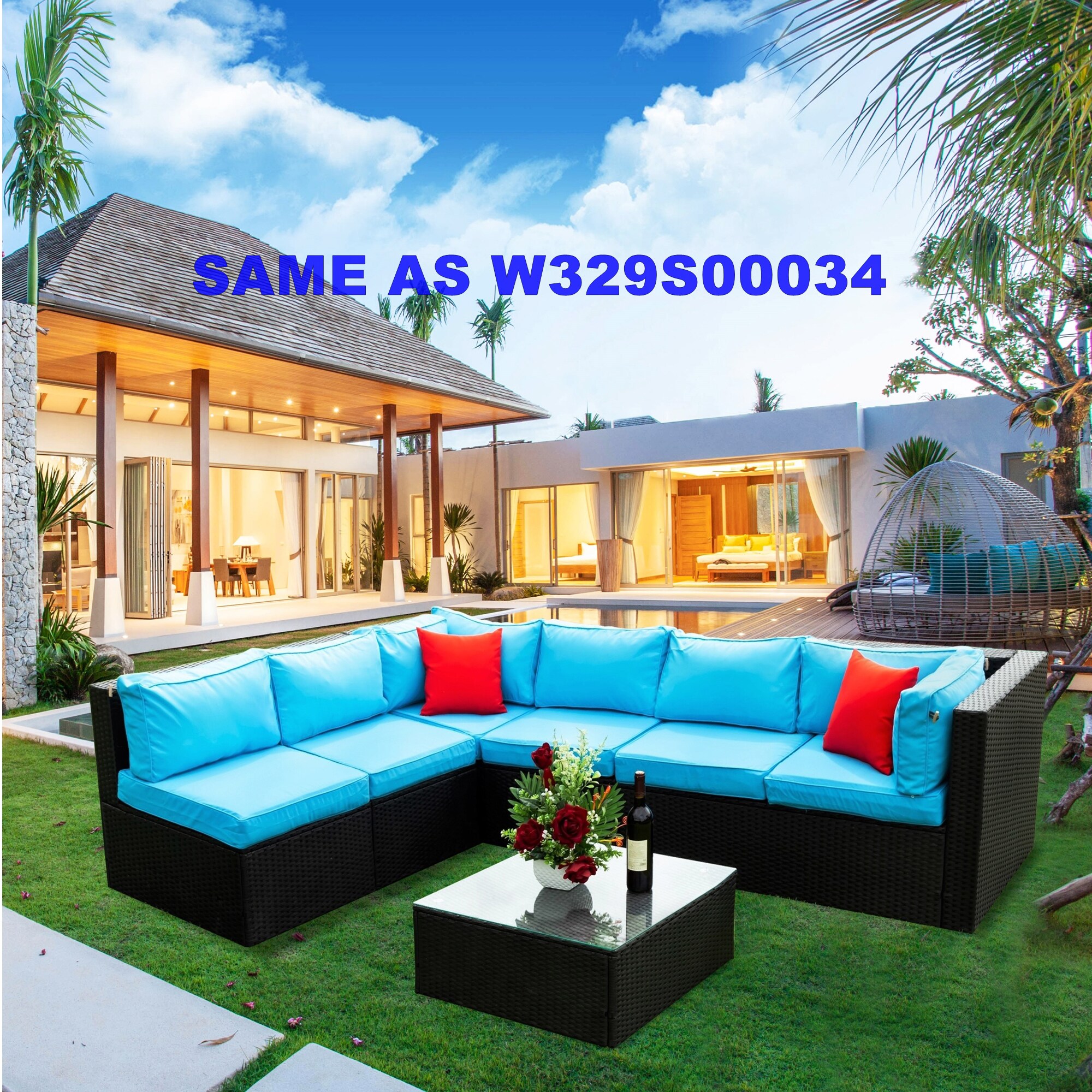 ModernLuxe L-W329S00014 Patio-Sofas-Daybeds - View #3