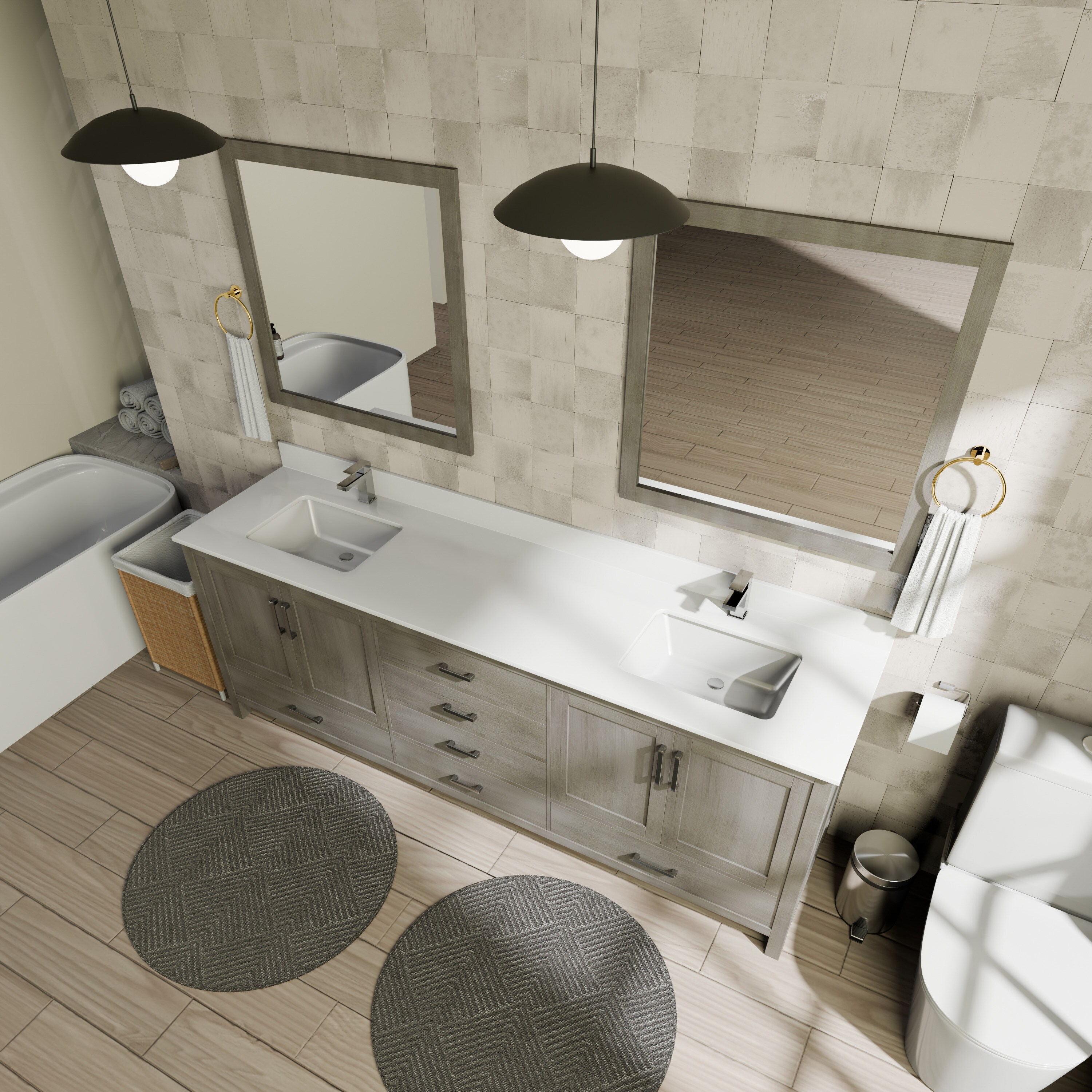 Lexora LJ342280DDWQM30 Bath-Vanity-Combo - View #7