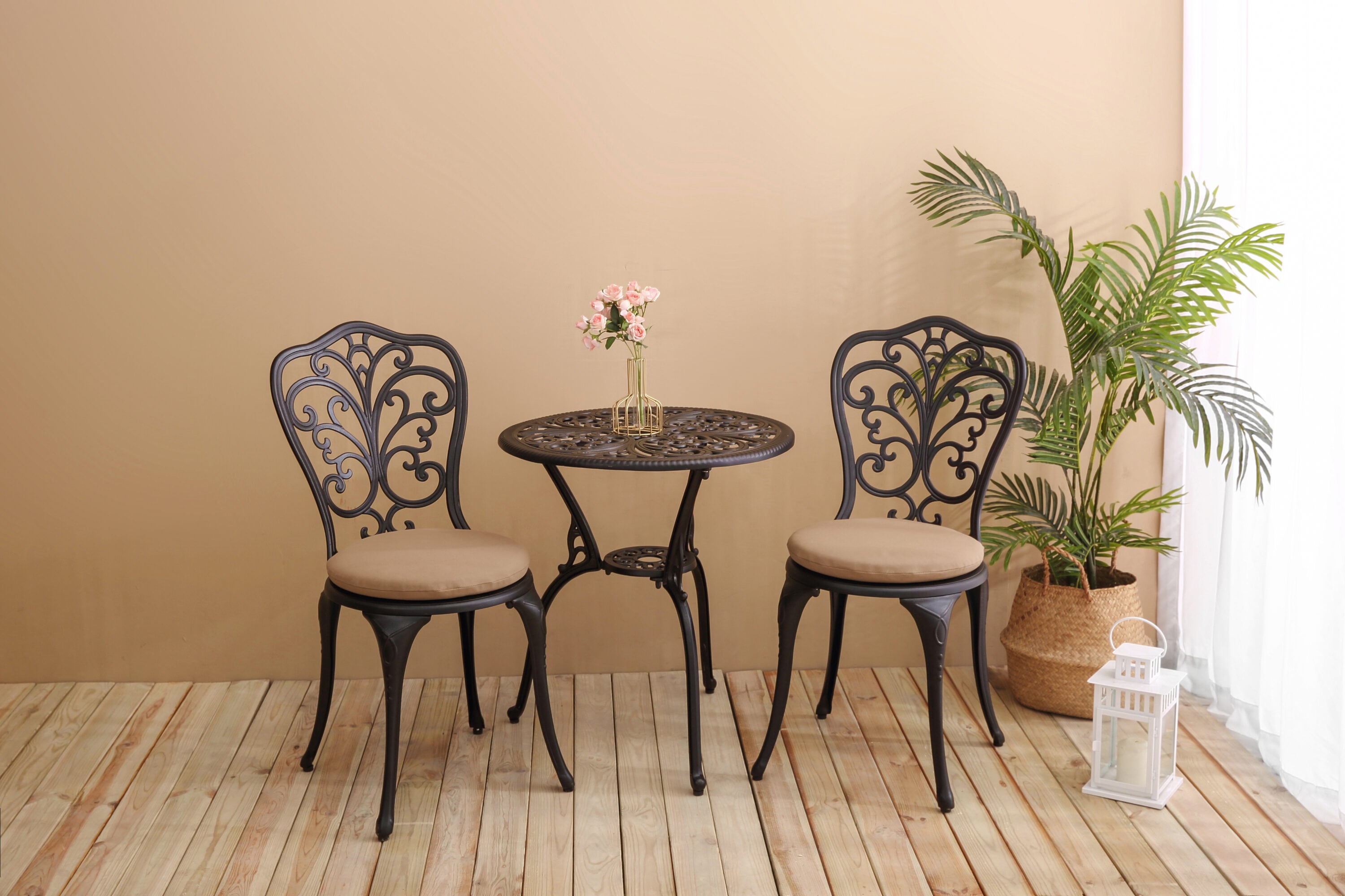 AAZJ JHI-W640P250974 Patio Conversation Sets 3 -Piece Patio Conversation Set