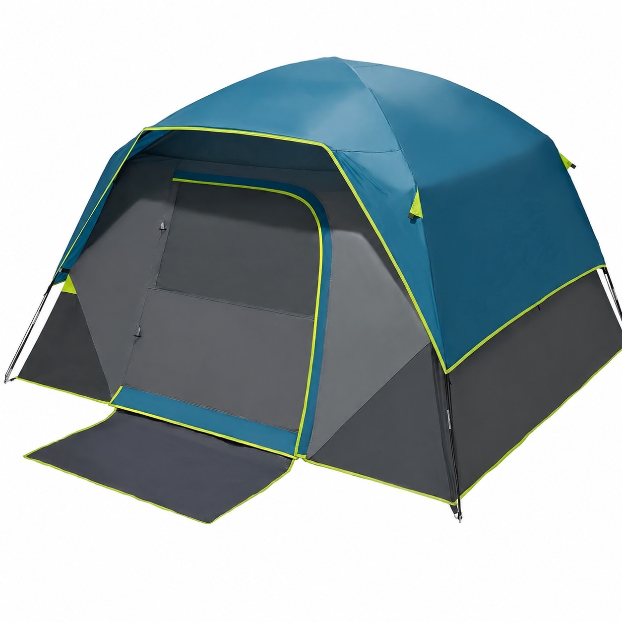 Aoibox  8 Person Waterproof Fabric Camping Tent 143 x 108 x 78 in Quick Setup Family Outdoor Shelter