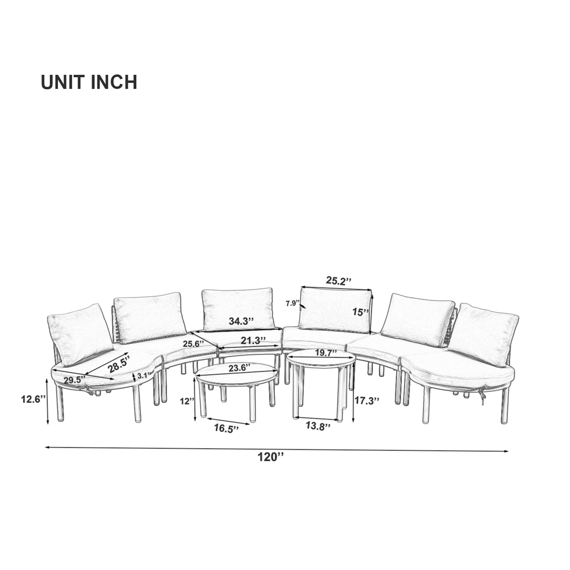 SINOFURN SYA010497BG Patio-Sofas-Daybeds - View #5