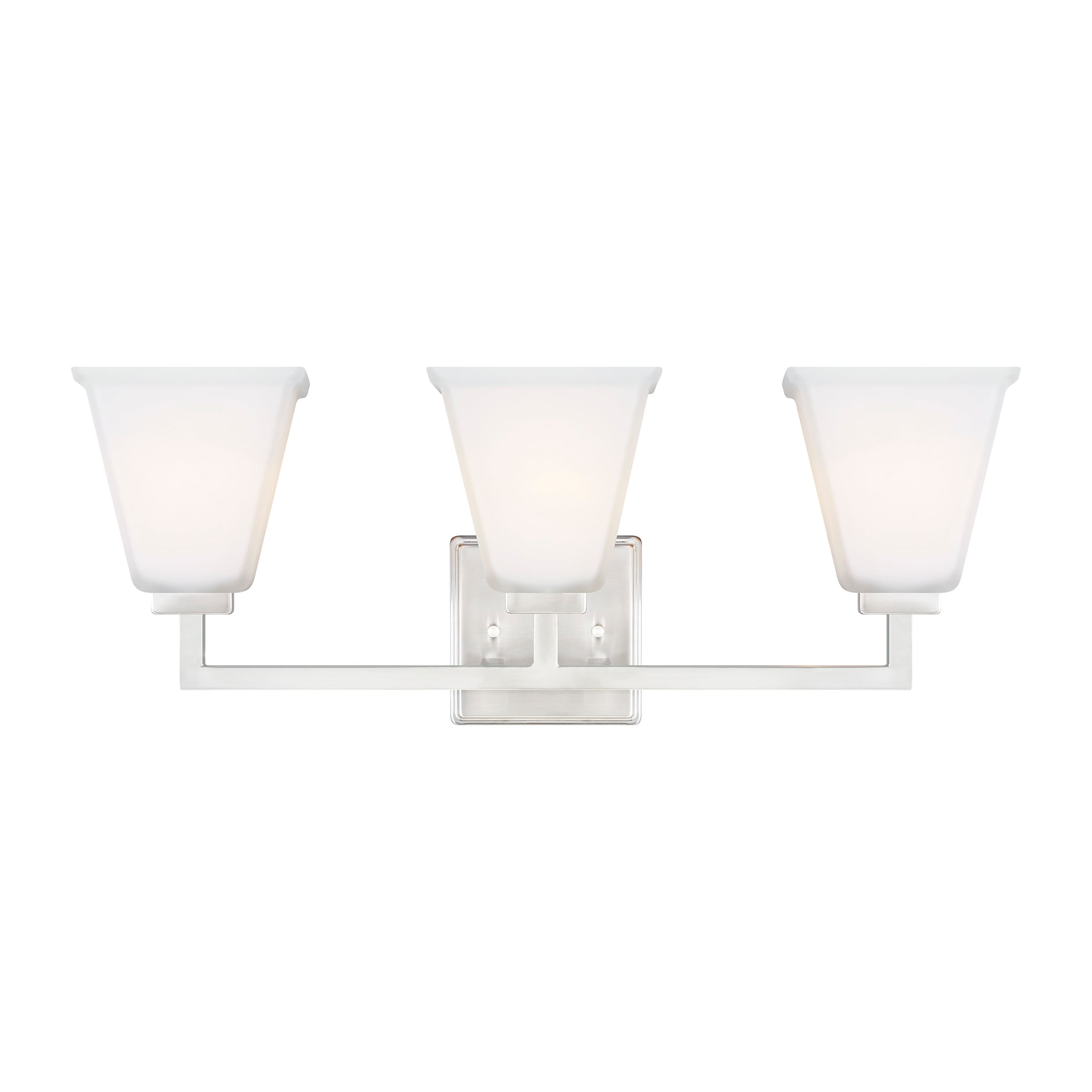 Ellis Harper Brushed Nickel 3-Light Incandescent Wall Bath