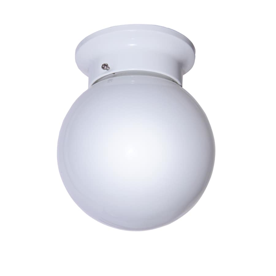 Opal Glass 6" White Globe Flush Mount Ceiling Fixture