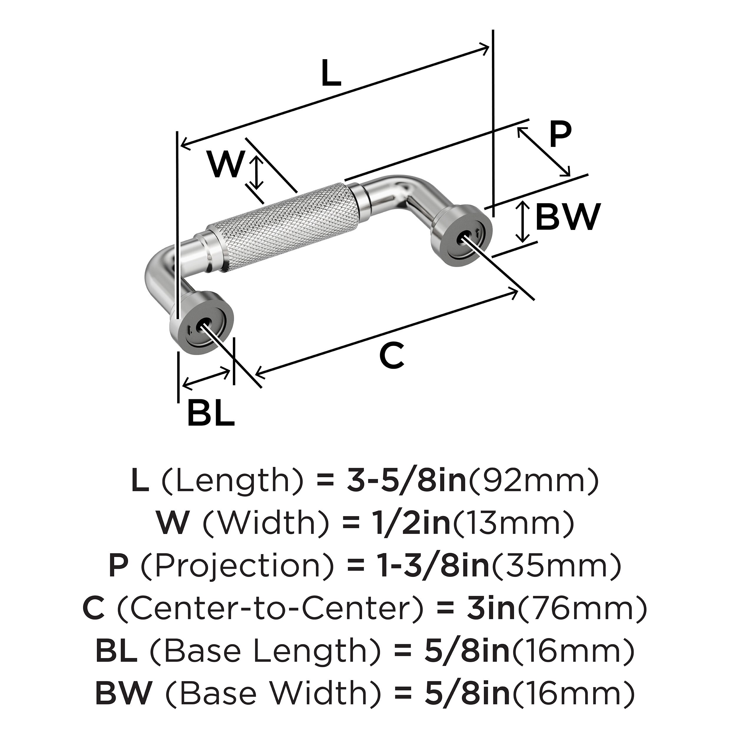 Amerock BP3768126 Cabinet-Pulls - View #4