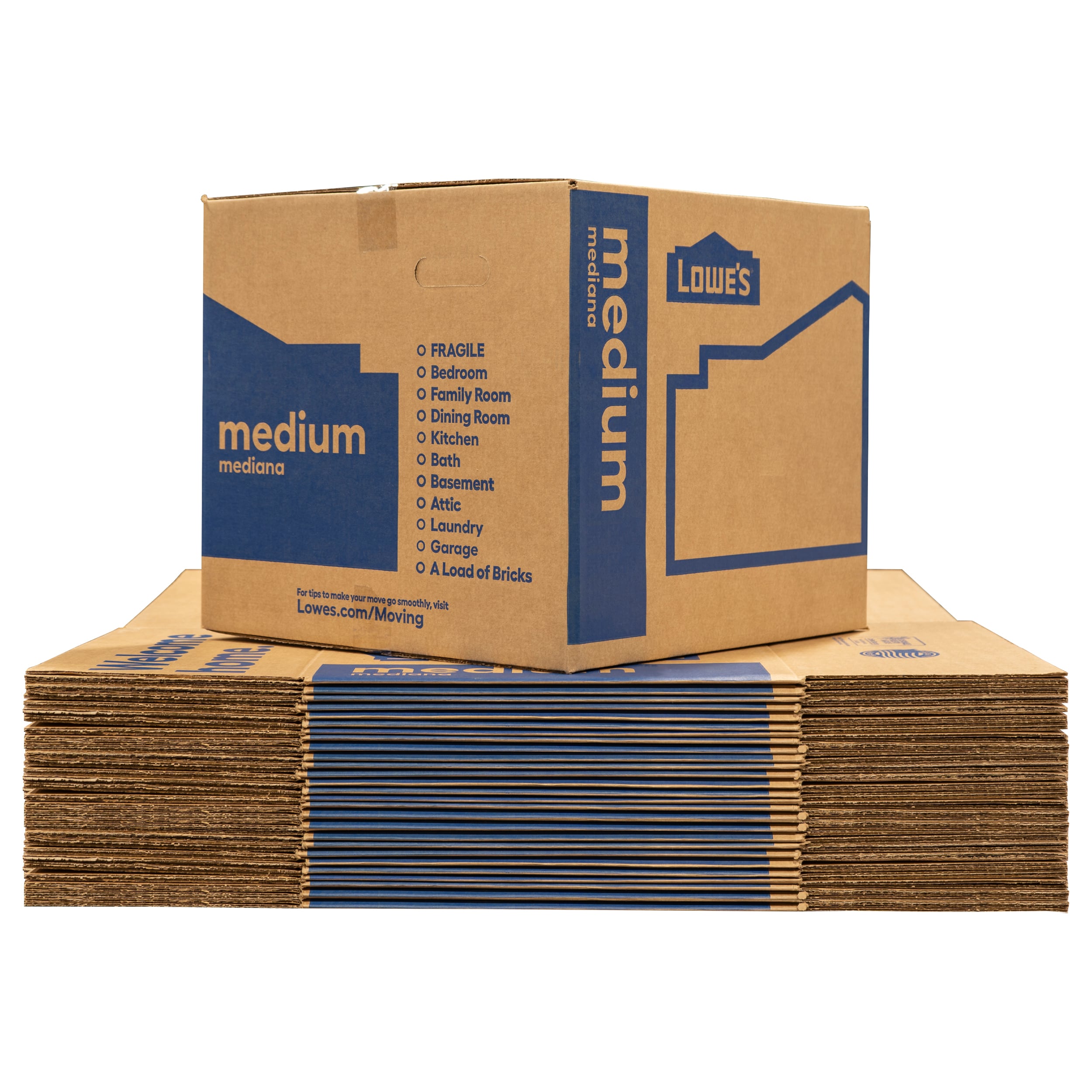 27 in. L x 15 in. W x 16 in. D Large Moving Box with Handles (10-Pack)