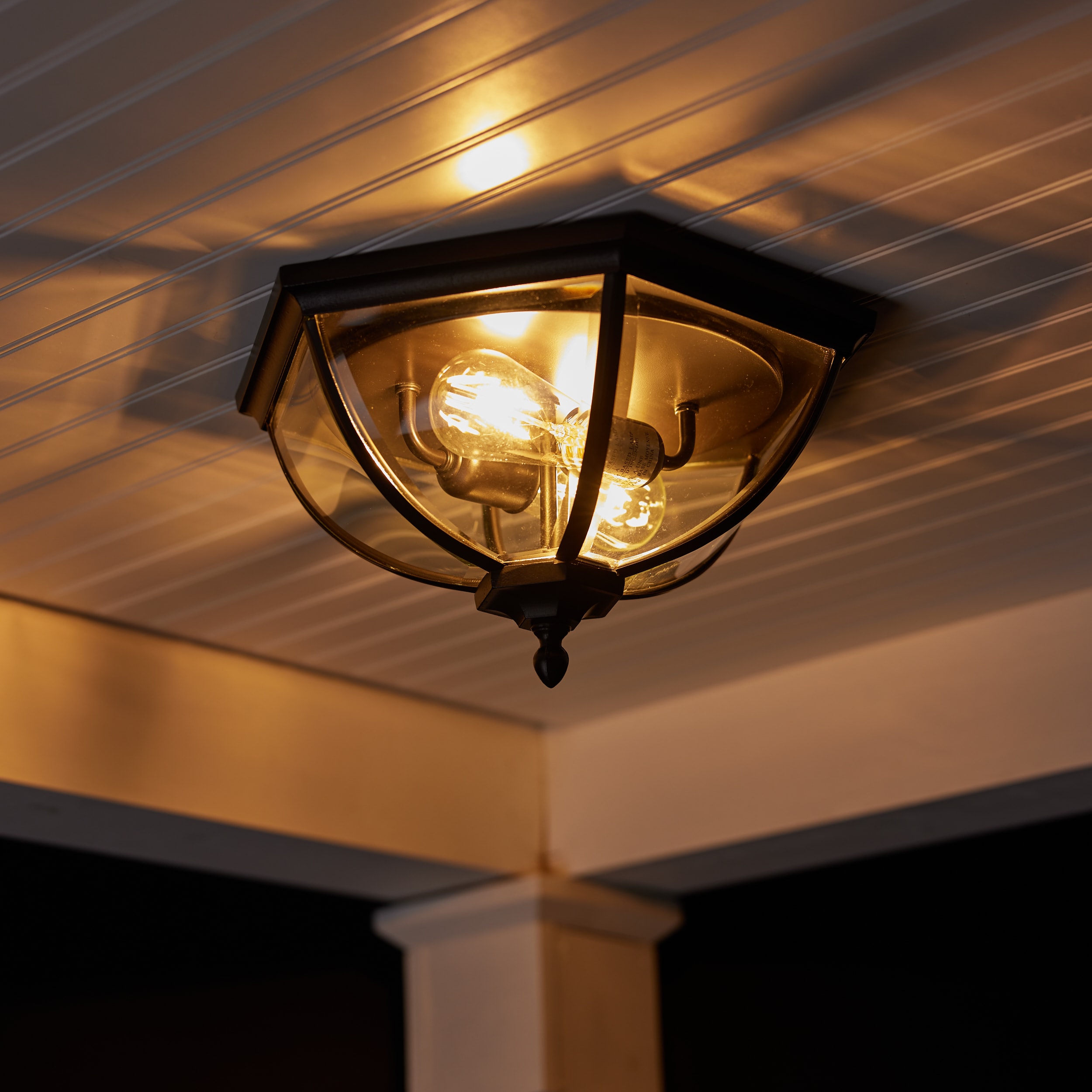 Craftmade Britannia 15-in W Oiled Bronze Outdoor Outdoor Flush Mount Light