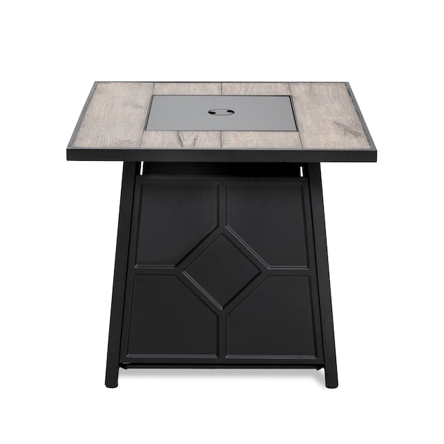 Iron Propane Gas Fire Pit Table, Black Gas Fire Pit Table