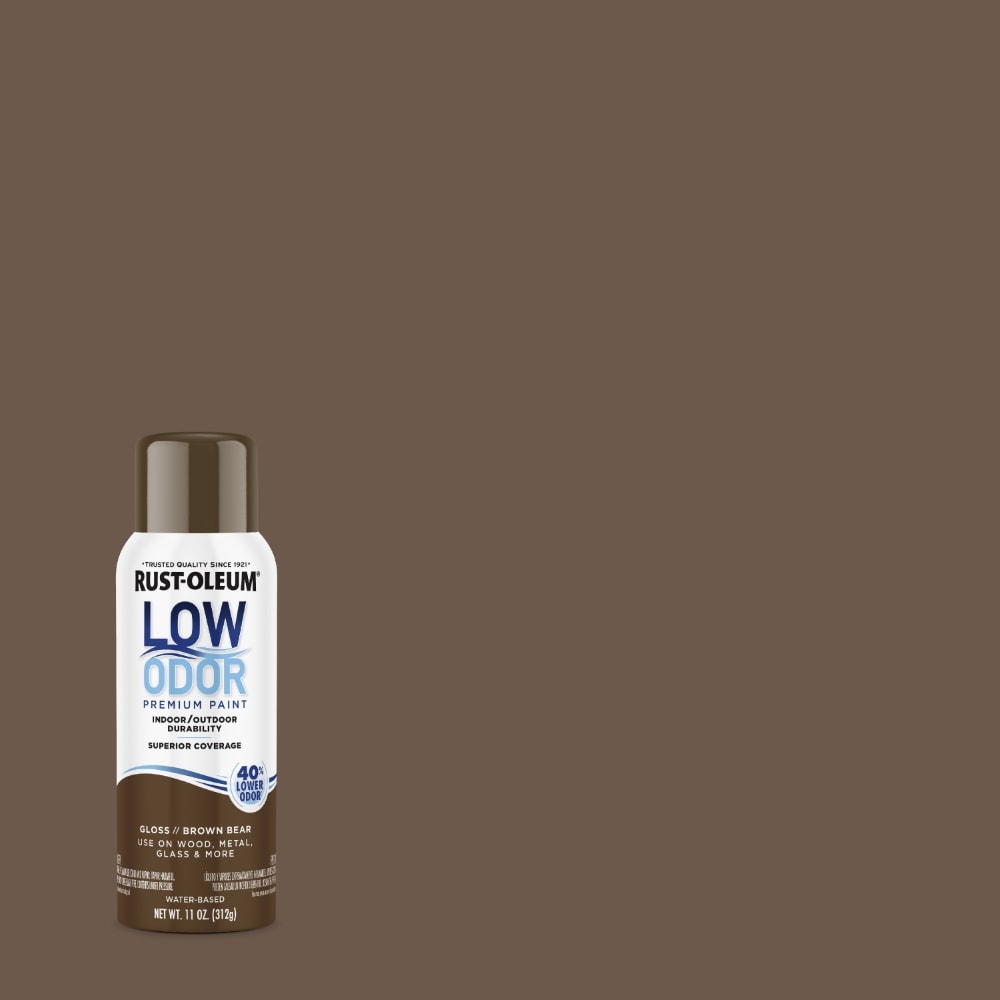 Rust-Oleum 388276 Low Odor Gloss Brown Bear Spray paint ( NET WT. 1-oz )