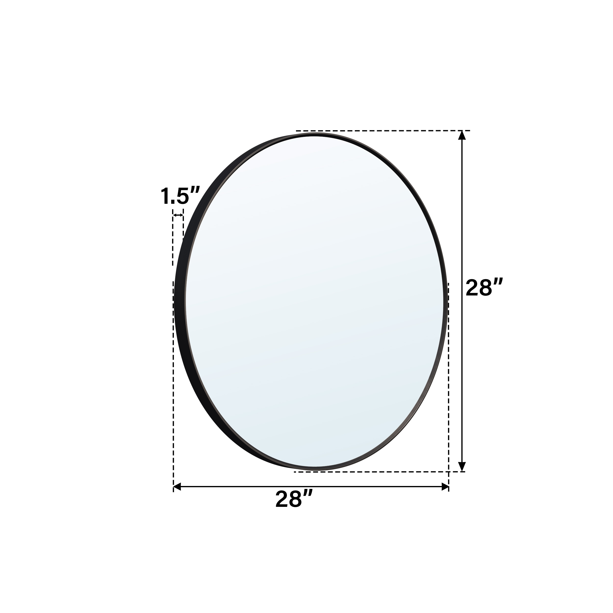 WELLFOR BFB5104GB -WF Framed-Bath-Mirrors - View #4