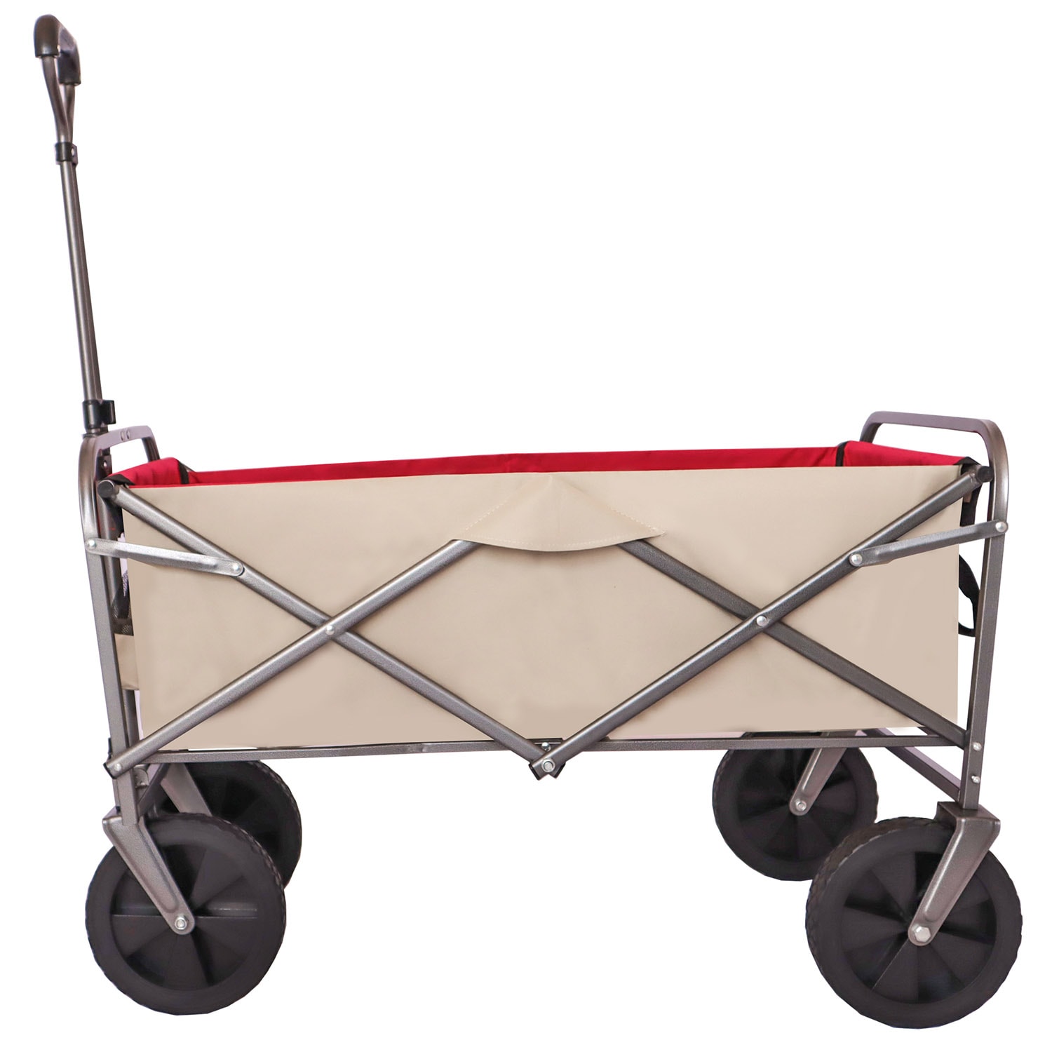 SINOFURN 4-cu ft Steel Folding Yard Cart in the Yard Carts department ...