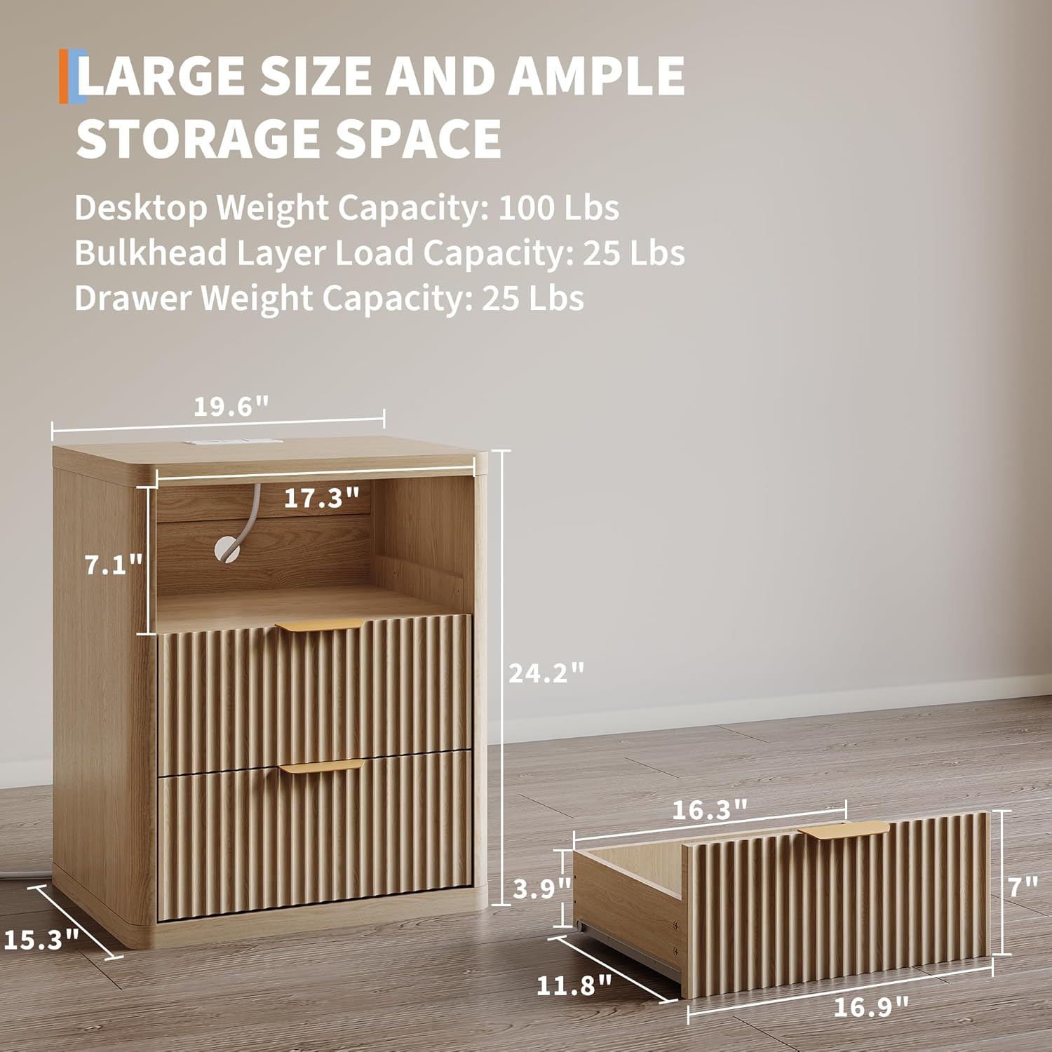 Garvee PJL-PHK-35DL7WNP nightstands - View #3