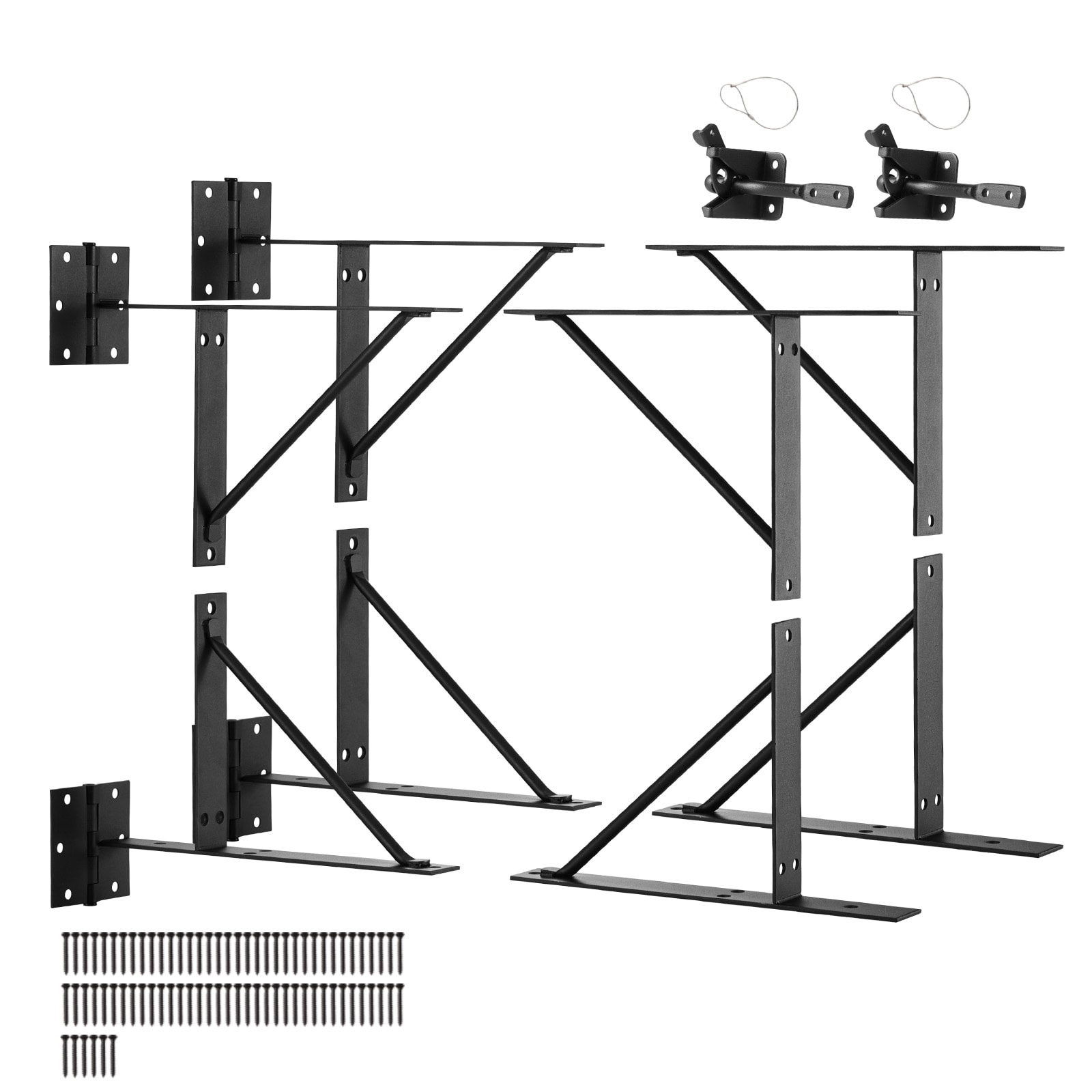 SVOPES SVOPESMKZJXXK11147V0 Gate Corner Brace Bracket Kit 2 -Pack 12-in Iron Gate frame kit