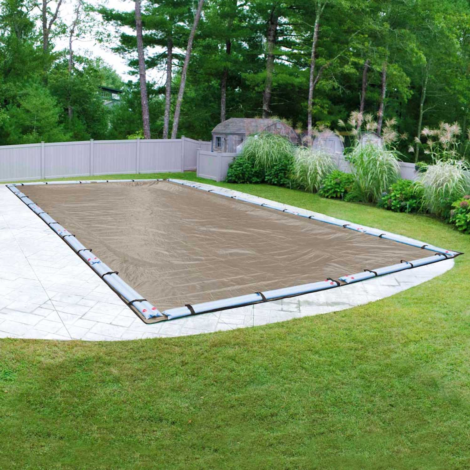 Pool Mate 601632R-PM 32-ft x 16-ft Premium Polyethylene Winter Rectangle Pool Cover