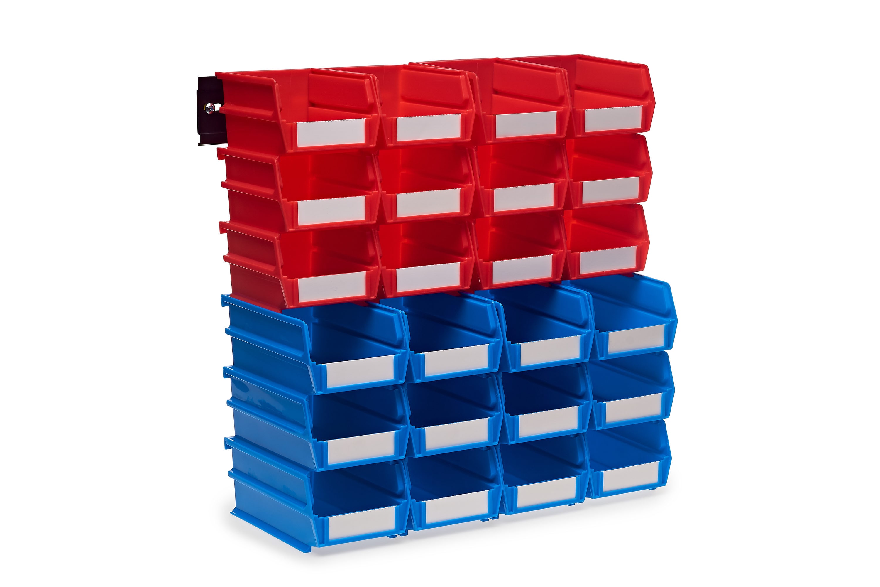 Basicwise 4.5-in W x 3-in H x 8-in D Multicolor Plastic Stackable