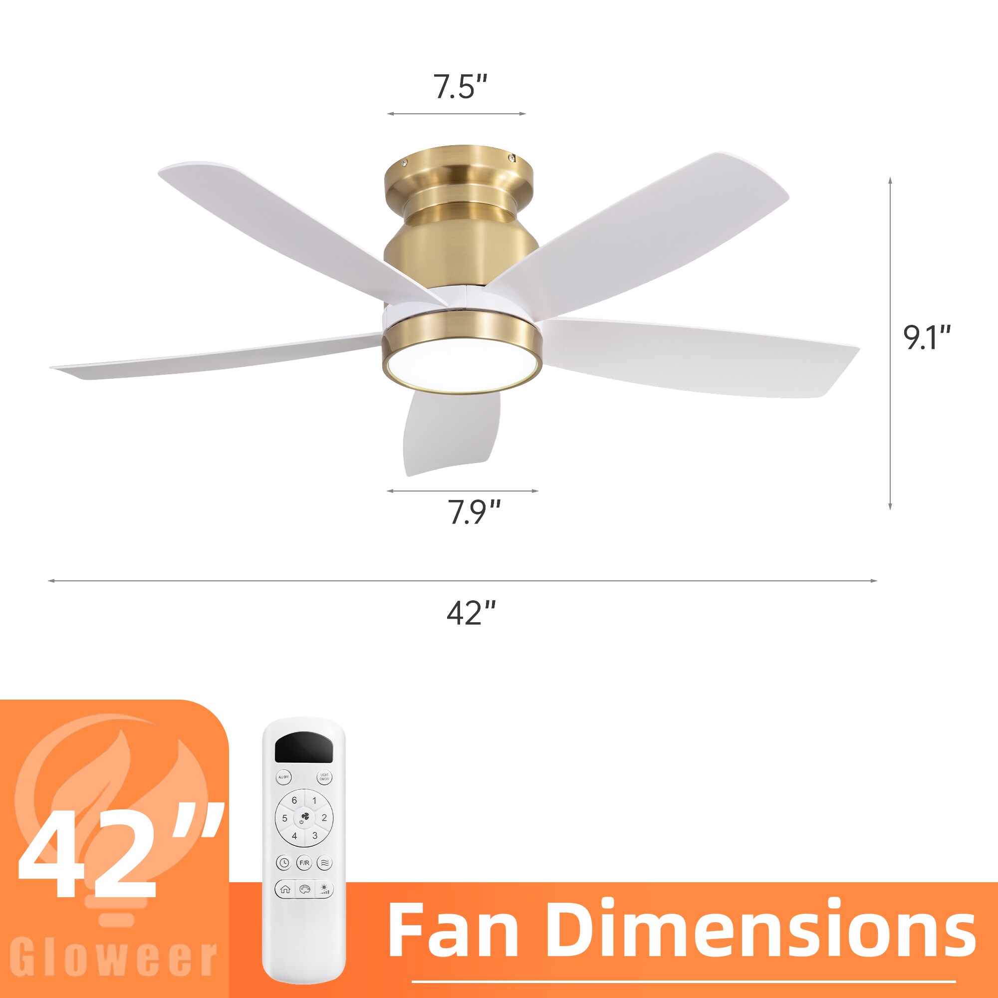 Cuschoice LWFQX-76-SPP Ceiling-Fans - View #8