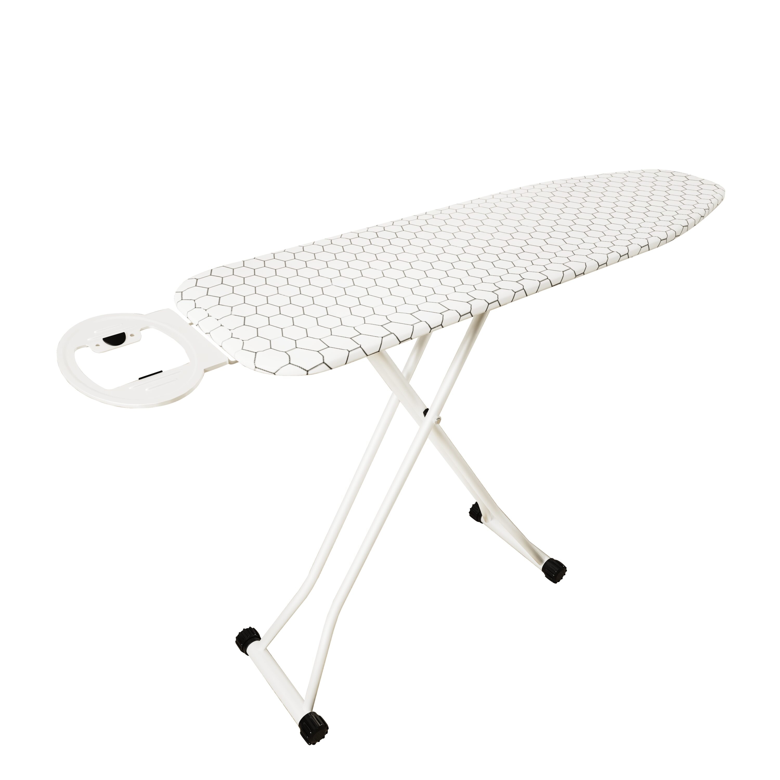 Vintage IB01 Large Metal Ironing Board Freestanding Adjustable Height No Assembly Required