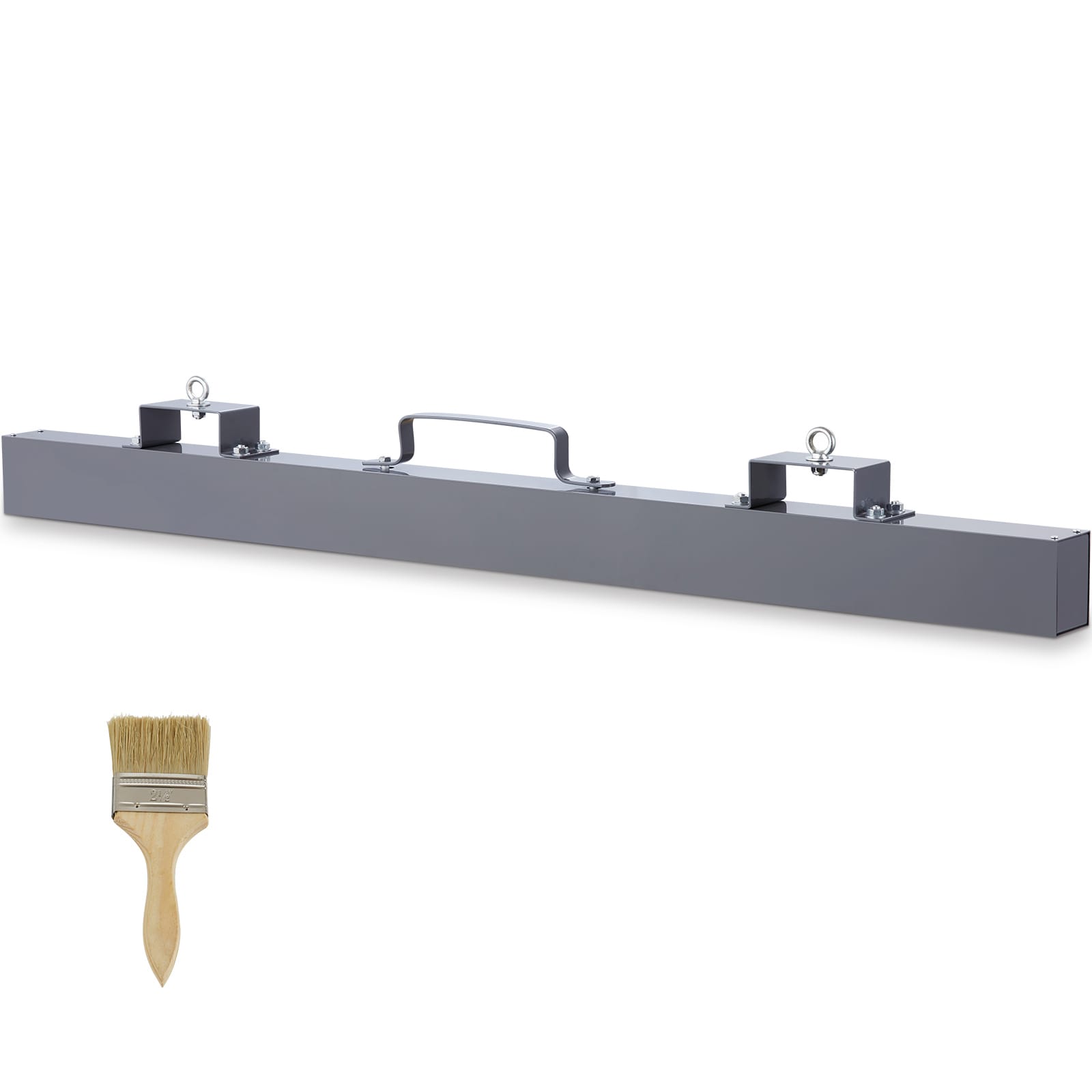 VEVOR SCXGSCXQSQX601879V0 93 lbs Hanging Magnetic Sweeper Pickup Tool Nail Hang-Type Magnetic Forklift Sweeper Industrial-Grade Magnets Steel Material Hunting Accessories for Picking Up Nails Bolts Metals Iron Chips