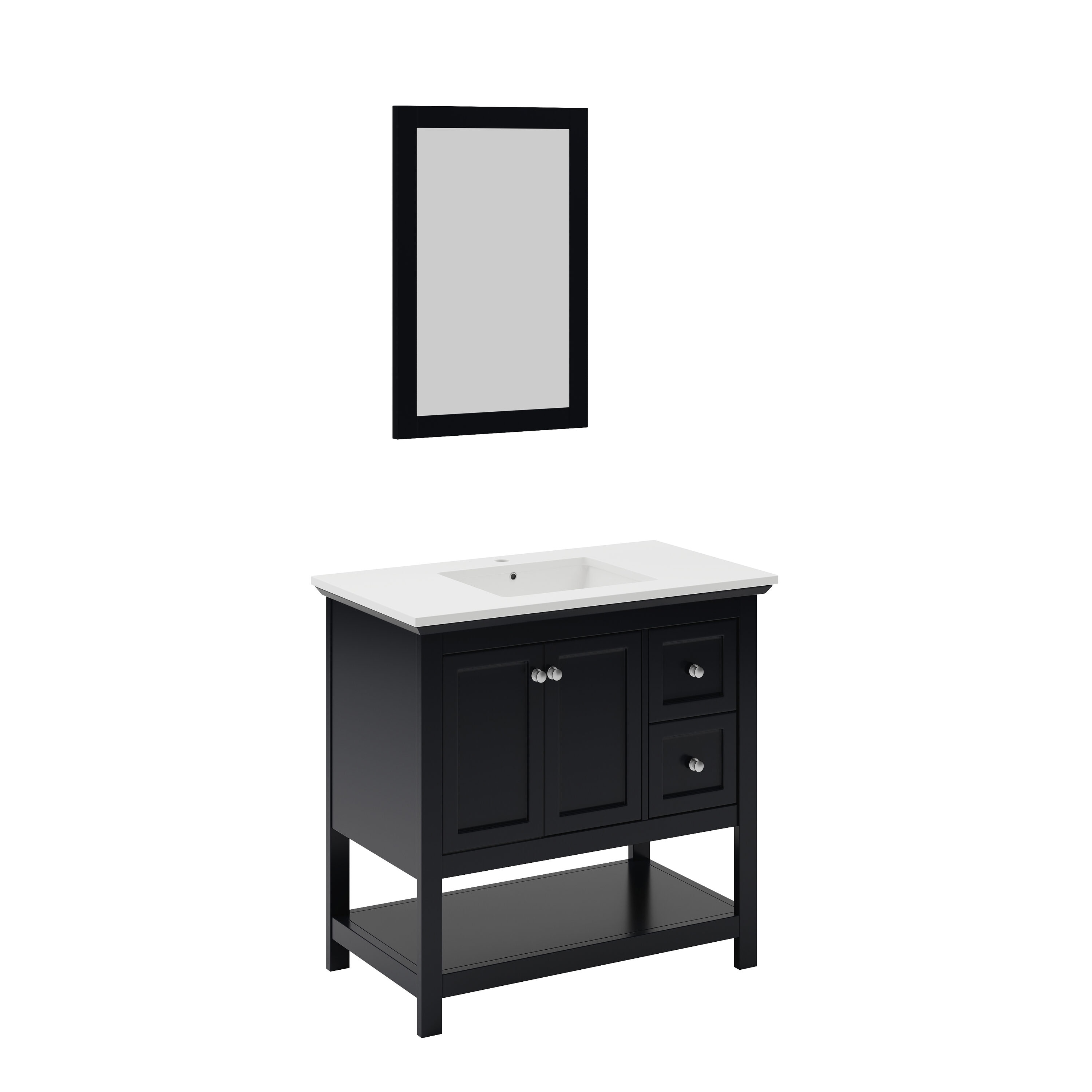 Fresca FVN2336BL Bath-Vanity-Combo - View #2