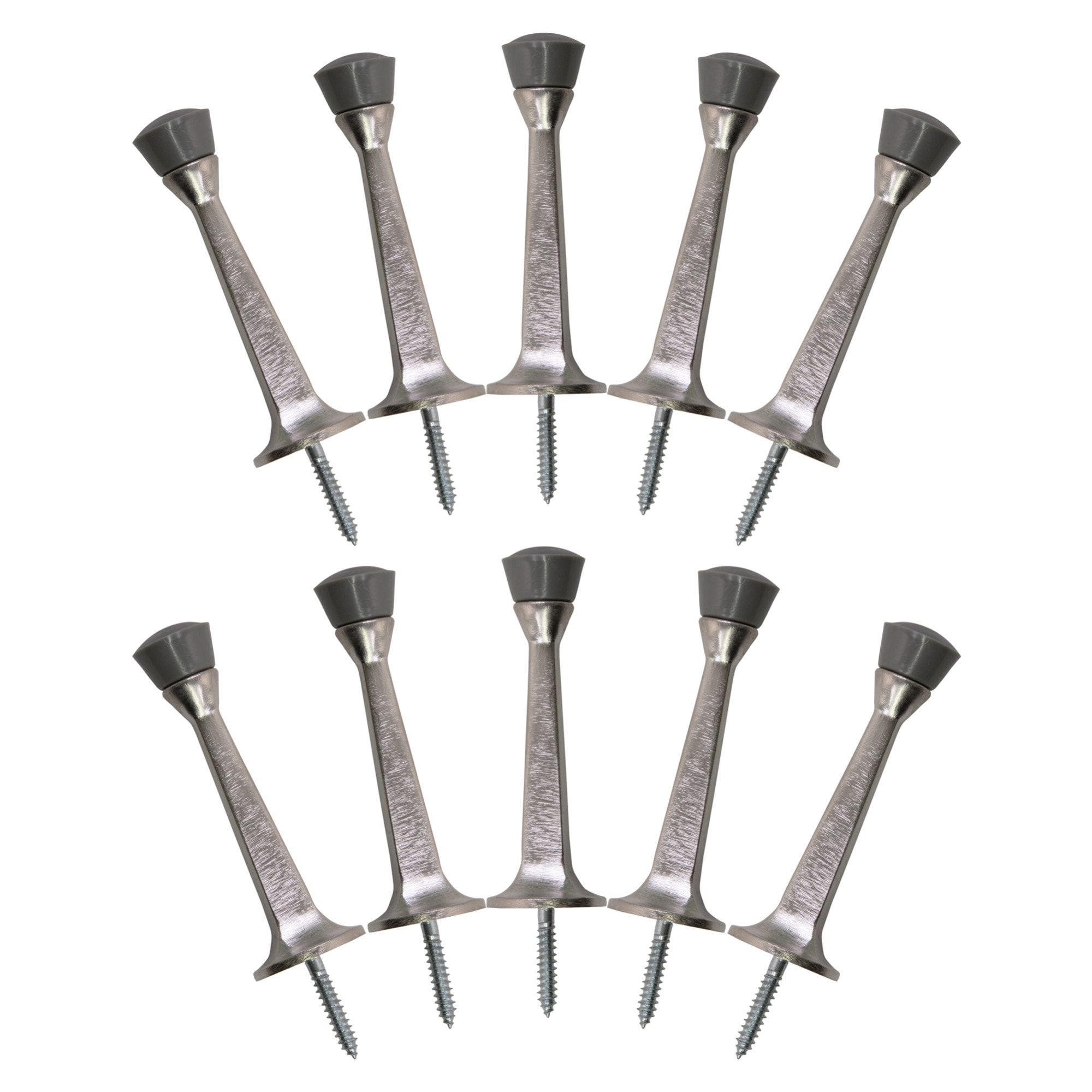 Design House 181735 Satin nickel Bumper Door Stop 10 -Pack