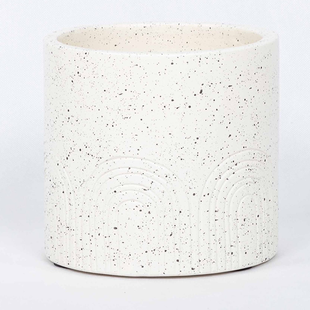 Origin 21 LOW-P2011071D1-HC630 Round 6.7-in W Small Multiple colors/finishes Ceramic Indoor/Outdoor Planter with Drainage Holes