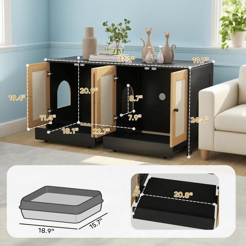 LOVMOR SF-J-T3971P404642 Litter-Boxes - View #5