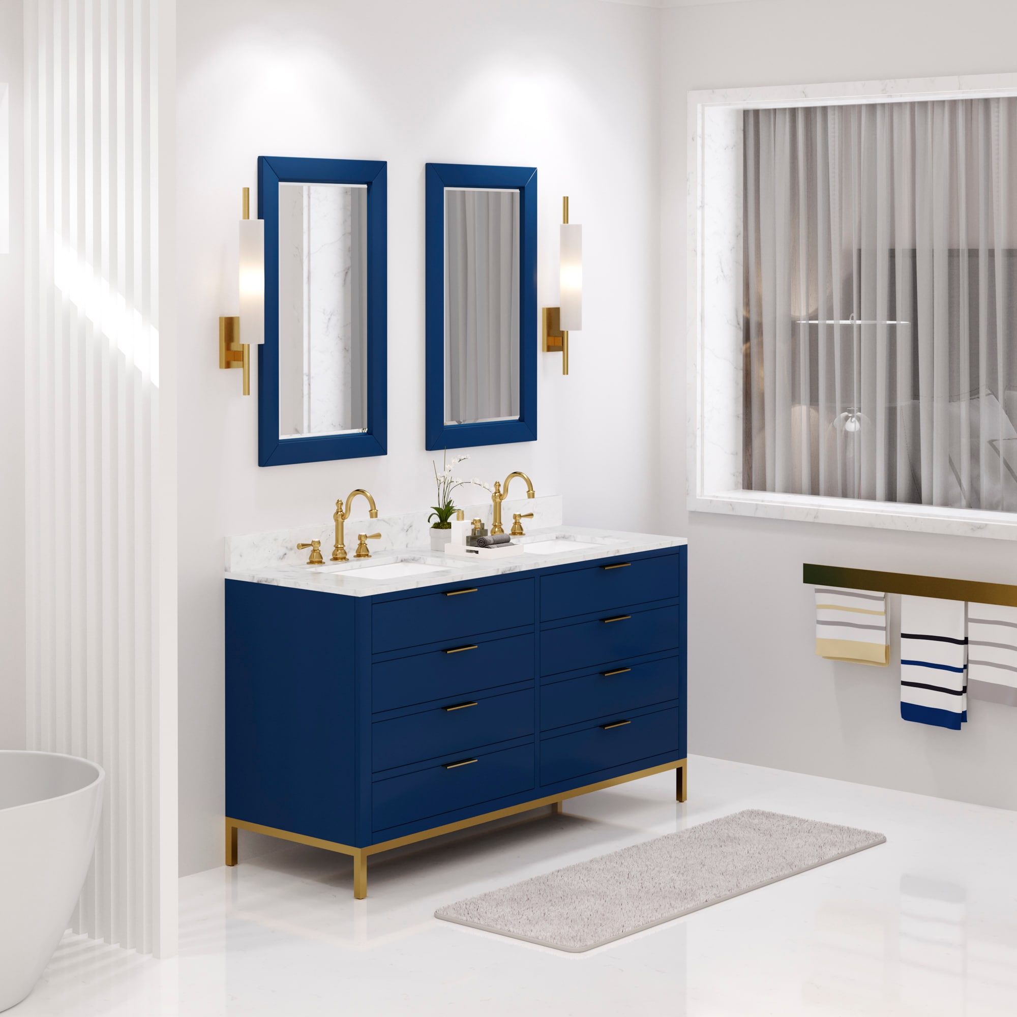 Water Creation BR60CW06MB-000TL1206 Bath-Vanity-Combo - View #3