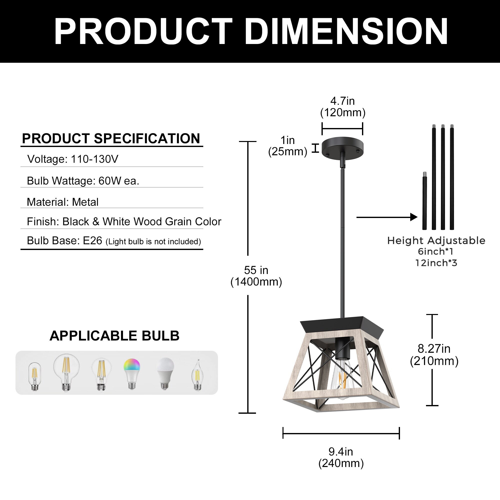 DORESshop LSC-BD-CX01201AWG Pendant-Lights - View #5