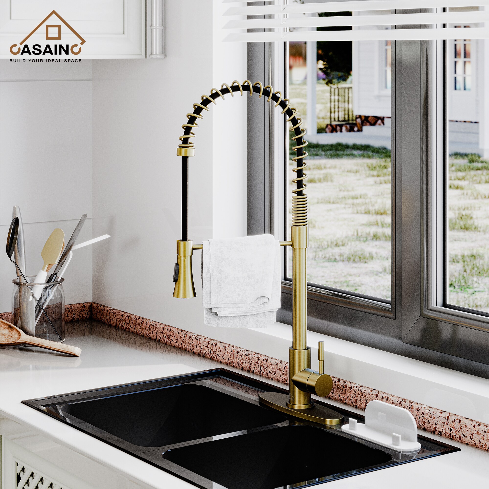 CASAINC CA-D0674-BG Kitchen-Faucets - View #2