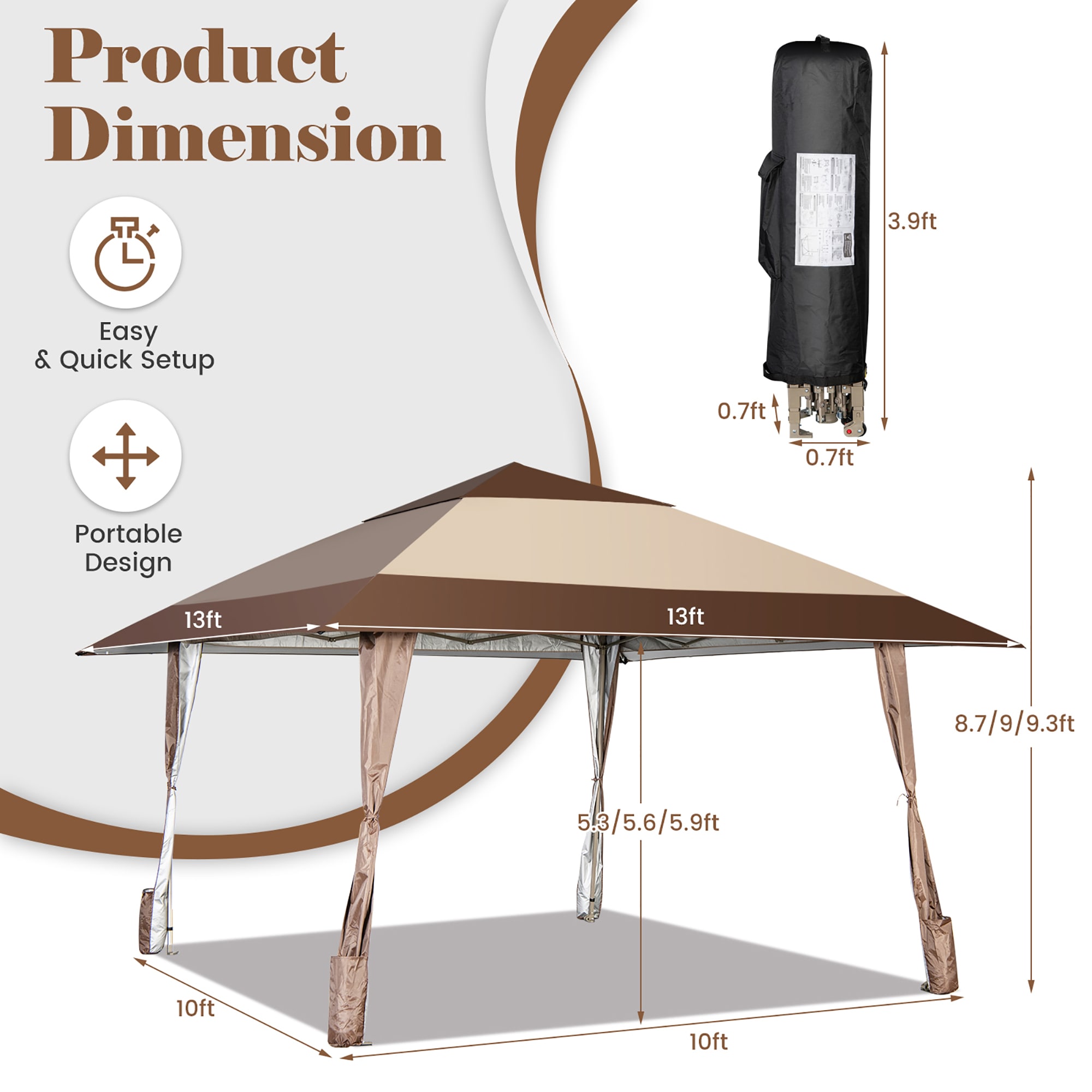 Costway NP10845CF tents - View #2